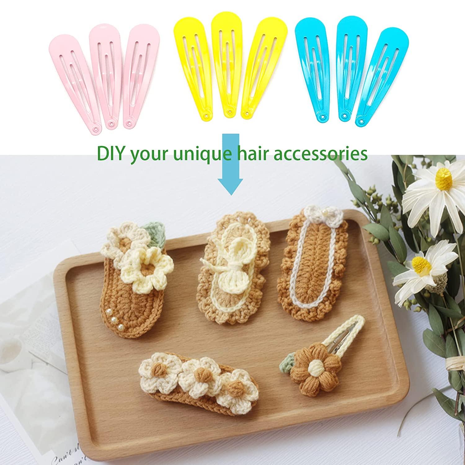 Cinaci 120 Pack Solid Plain Gold 5cm/2 Craft DIY Naked Snap Metal Hair  Clips Barrettes for Women Baby Girls Toddlers Kids Hair Accessories Bulk