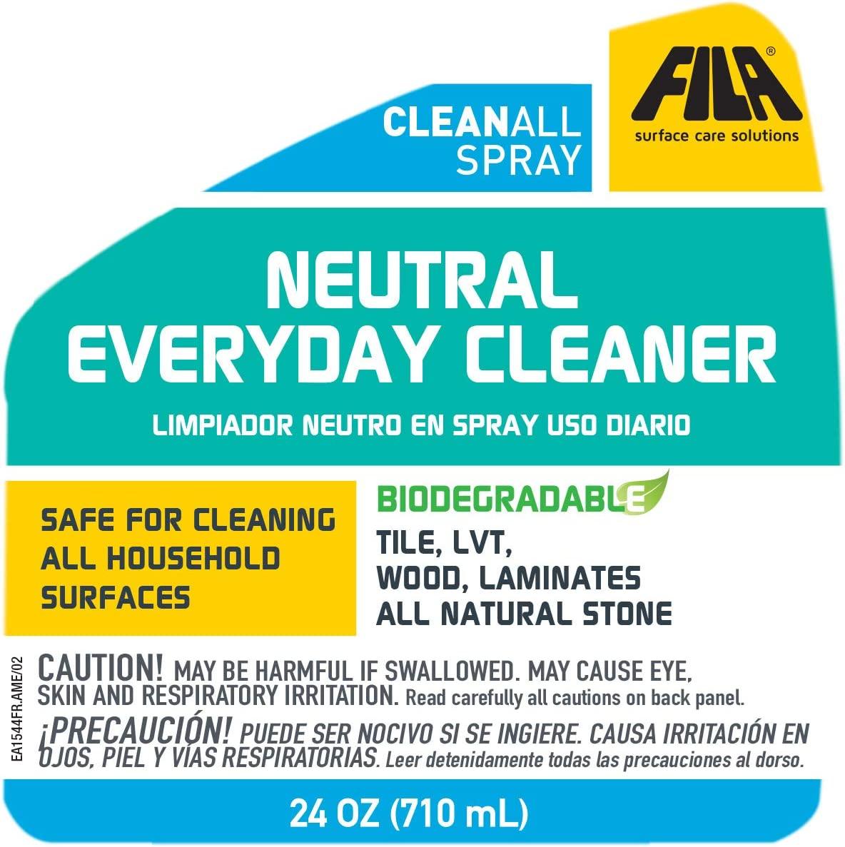 FILA Surface Care Solutions CLEANALL SPRAY Neutral All-Purpose Cleaner  Spray, 24 OZ