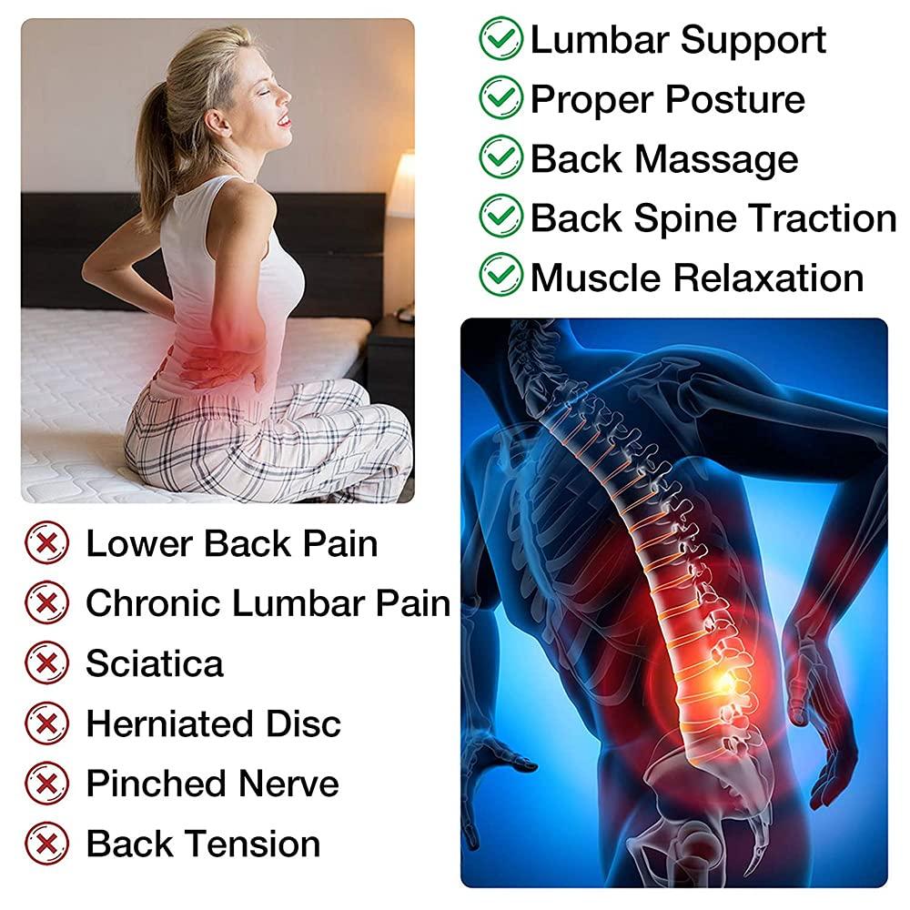 Back Massager Stretcher, Lower Spine Lumbar Support, Sciatica Pain