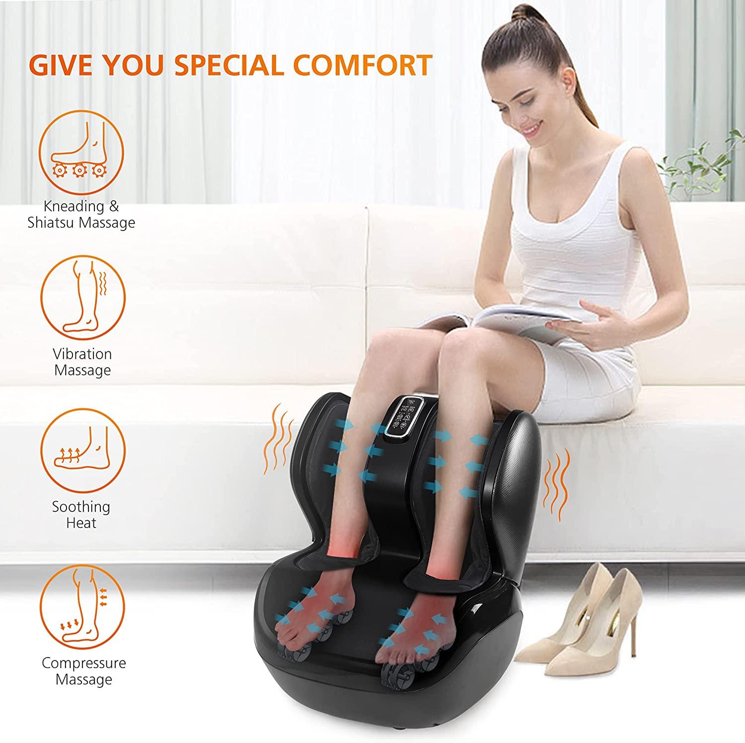 Snailax Foot Massager for Circulation and Pain Relief, Shiatsu Foot  Massager Machine with 3 Adjustab…See more Snailax Foot Massager for  Circulation