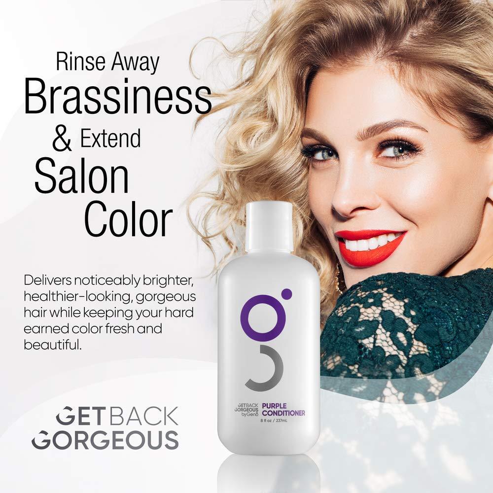 Purple Conditioner for Blonde Hair by GBG 3min Mirror Shine Daily  Restoration Mask Transforms Brassy Yellow Dinge in Highlighted Grey or Blonde  Hair MIT & Paraben Free Blue Hair Mask Toner 8oz