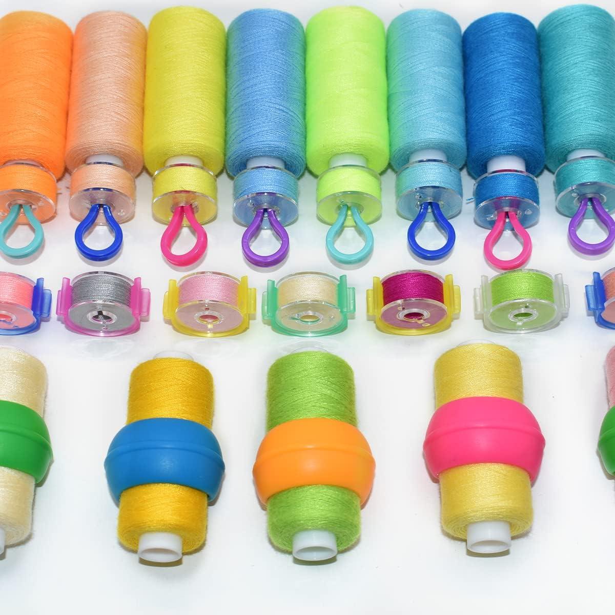 Sewing thread set with 10 Bobbin clips