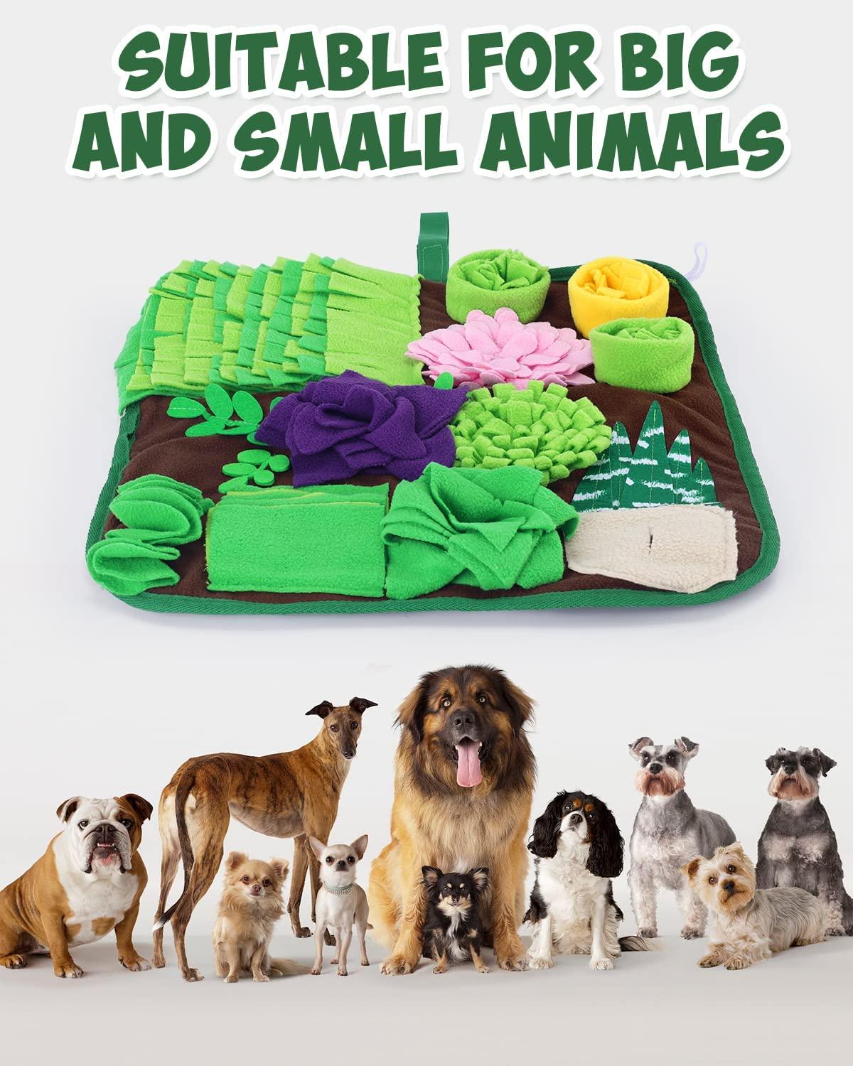 Green Dog Snuffle Book, Handmade Dog Slow Feeder, Pet Hide and Seek Toy,  Interactive Pet Toy, Dog Gift, Snuffle Mat Dog, Keep Dogs Busy 