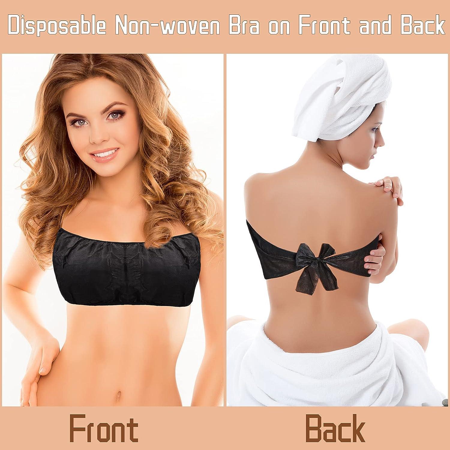 Buy 50PCS Disposable Bras for SPA, Black Disposable Bikini Women's,  Individually Packed, Spa Salon Top Garment Underwear(L) Online at  desertcartIreland