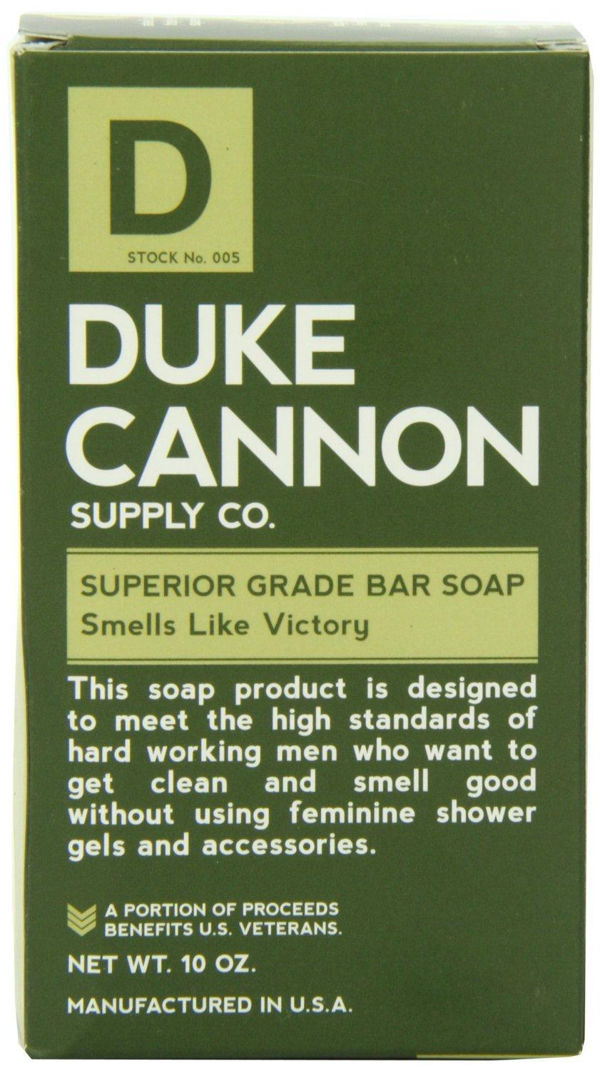 Duke Cannon Men's Body Soap Big American Brick Of Soap Smells Like Victory  Army Green Clean Fresh Scent 10 Oz Clean Fresh Scent 10 Ounce (Pack of 1)