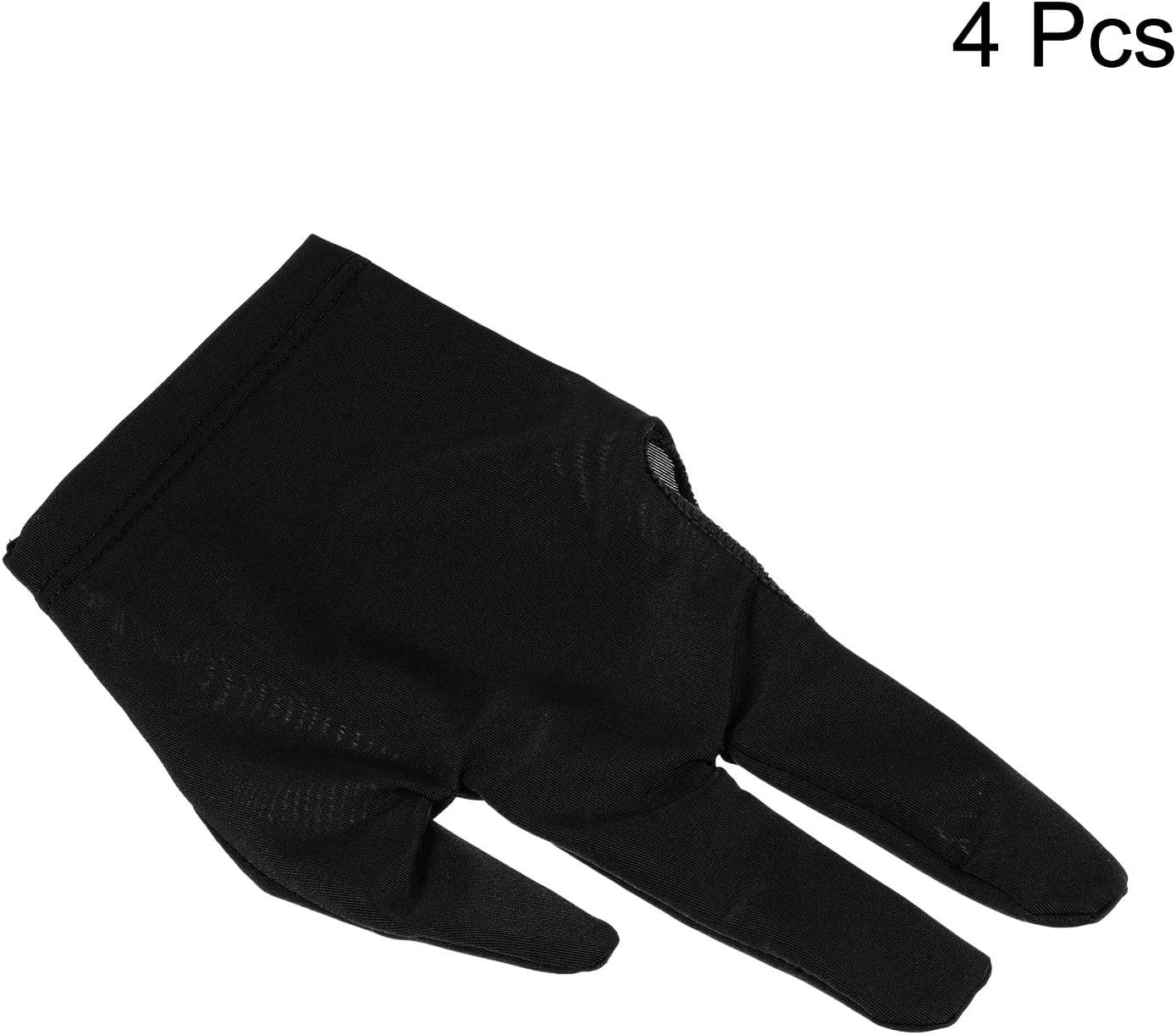 Quick-Dry Breathable Billiard Pool Gloves, Shooters Snooker Cue Sport Glove  for Left or Right Hand Option Black-Left Hand Large-X-Large