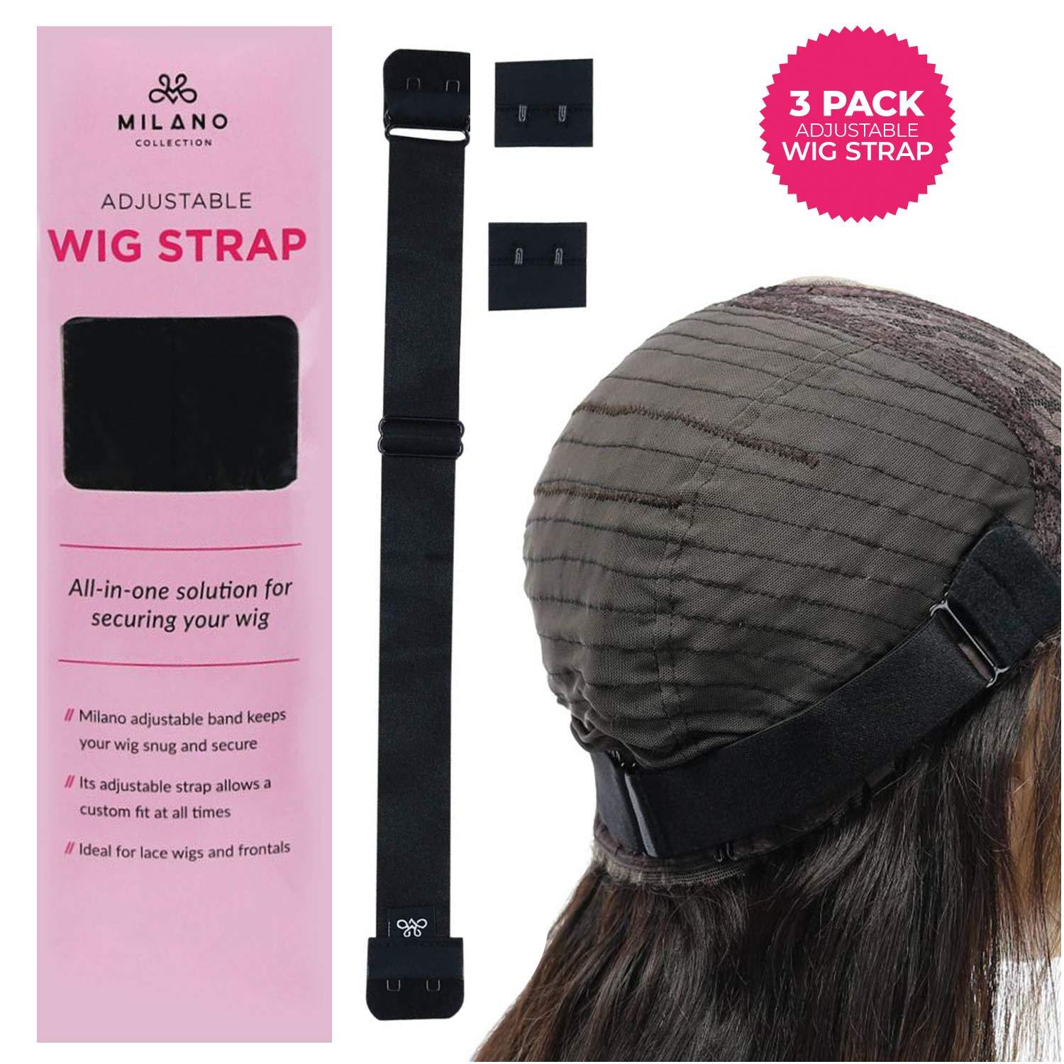 Non-Slip Adjustable Elastic Band For Wigs 3Pcs/Pack Adjustable Wig