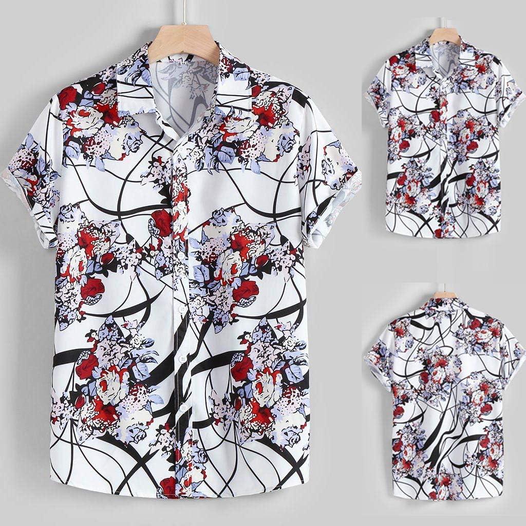  Button Up Work Shirts for Men Short Sleeve Hawaiian Shirt Slim  Fit Casual Summer Tops Holiday Dressy Tropical Shirts : Clothing, Shoes 