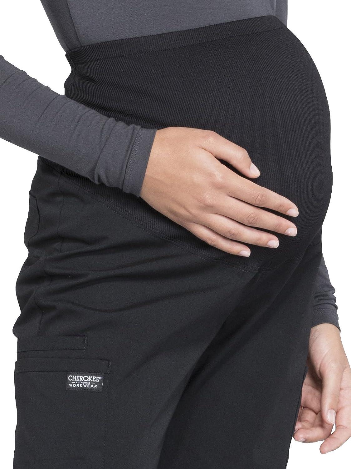 Cherokee Maternity Scrub Pants for Women Workwear Professionals Soft  Stretch WW220 Large Black