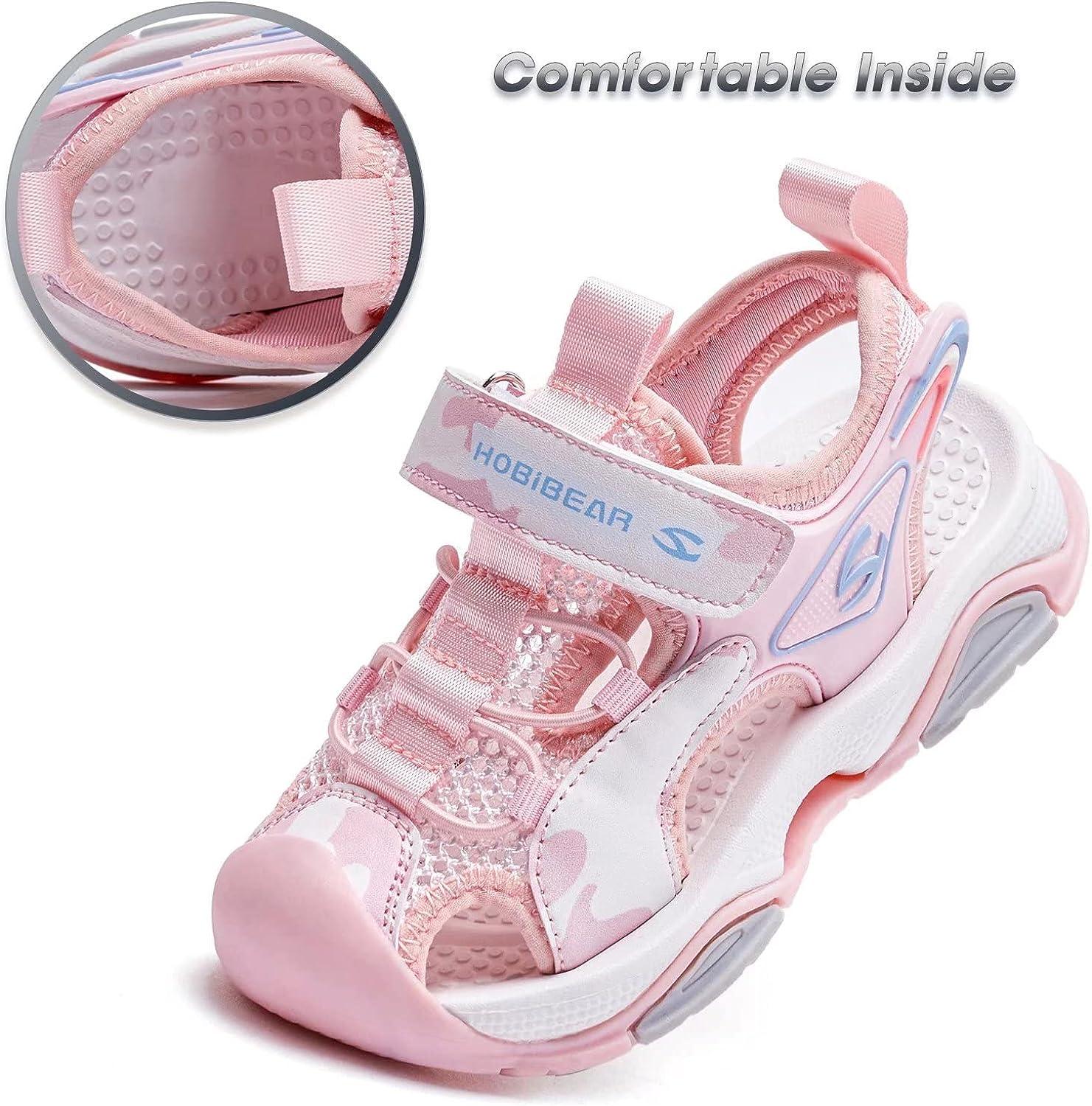 Lovskoo Little Girls Jelly Sandal for 9-10 Years Old Hollow Out Non-slip  Cute Fruit Soft Sole Beach Roman Sandals White - Walmart.com