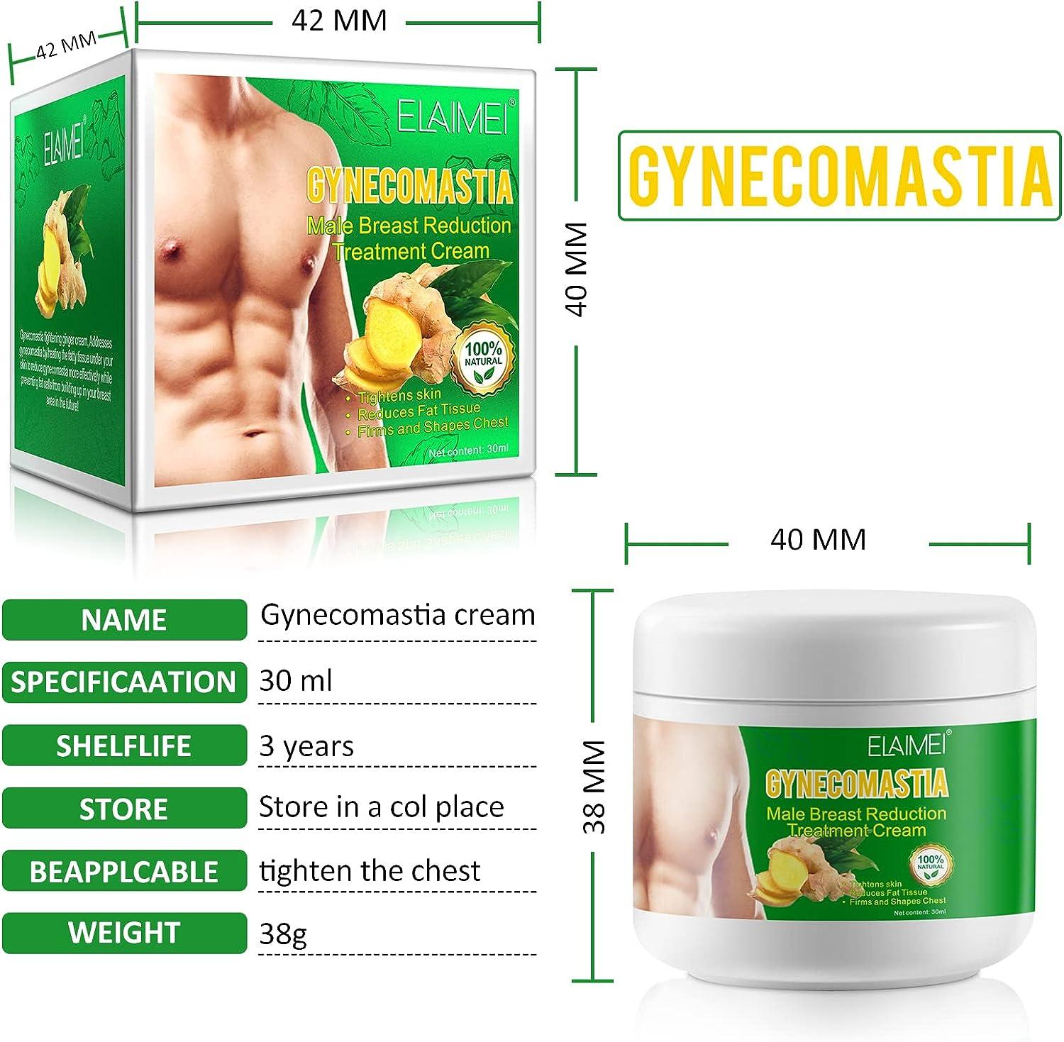 Breast Firming Ginger Cream For Men Gynecomastia Tightening Ginger