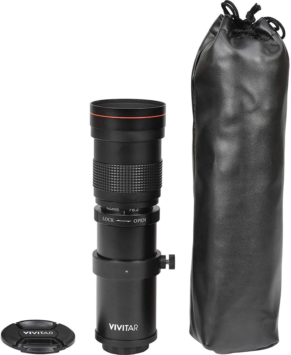 High-Power 420-1600mm f/8.3 HD Manual Telephoto Zoom Lens for