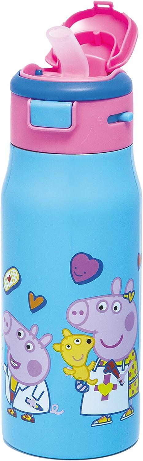 Zak Designs Peppa Pig Kids Water Bottle For School or Travel 13.5