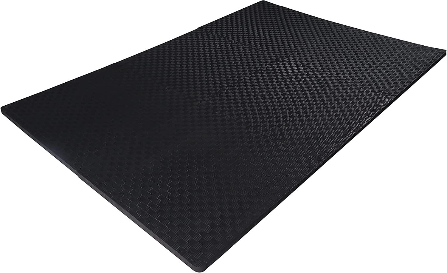 BalanceFrom 1/2 In. Thick Flooring Puzzle Exercise Mat with High