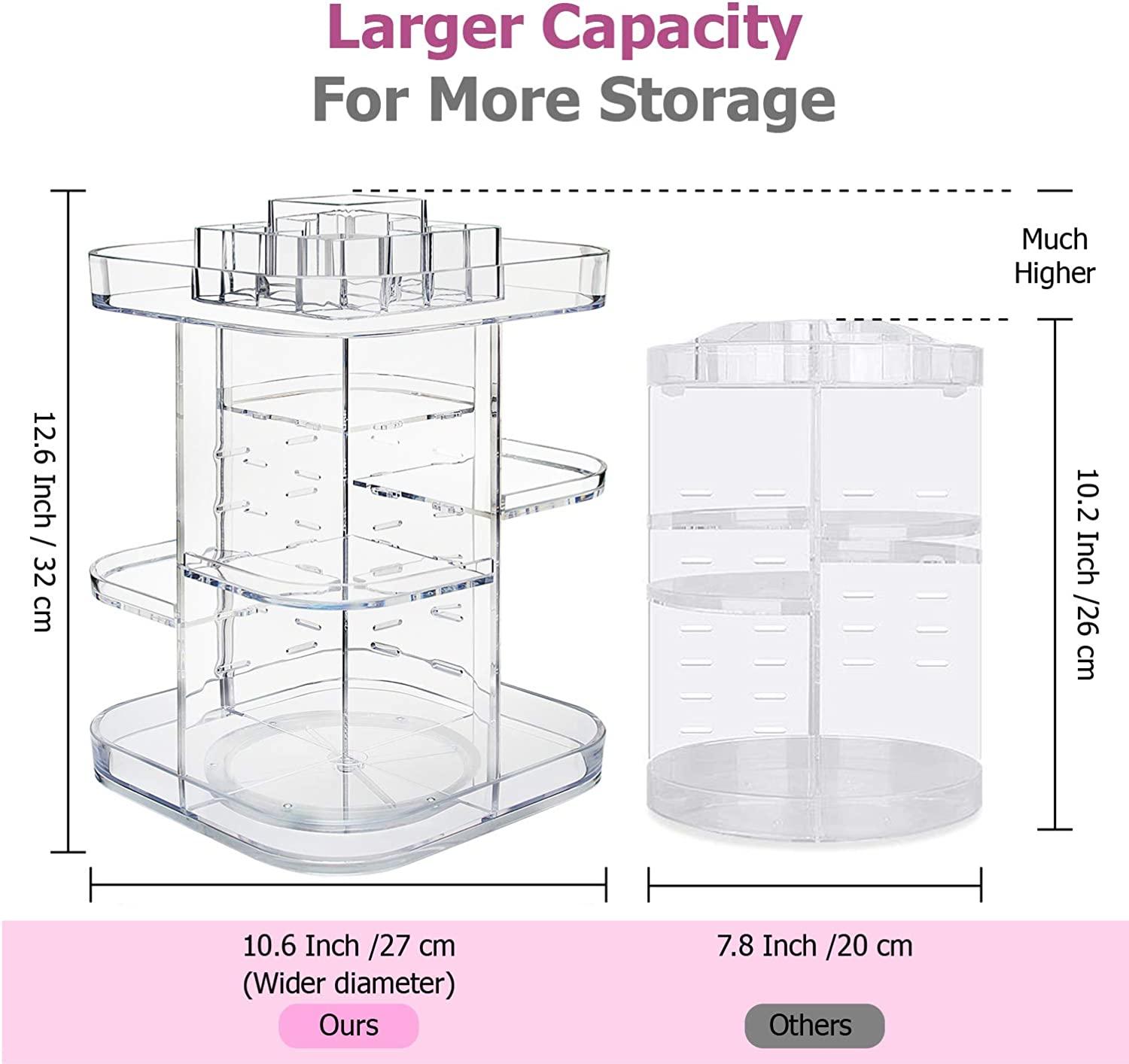  Boxalls 2 Pack Acrylic Stackable Storage Drawers