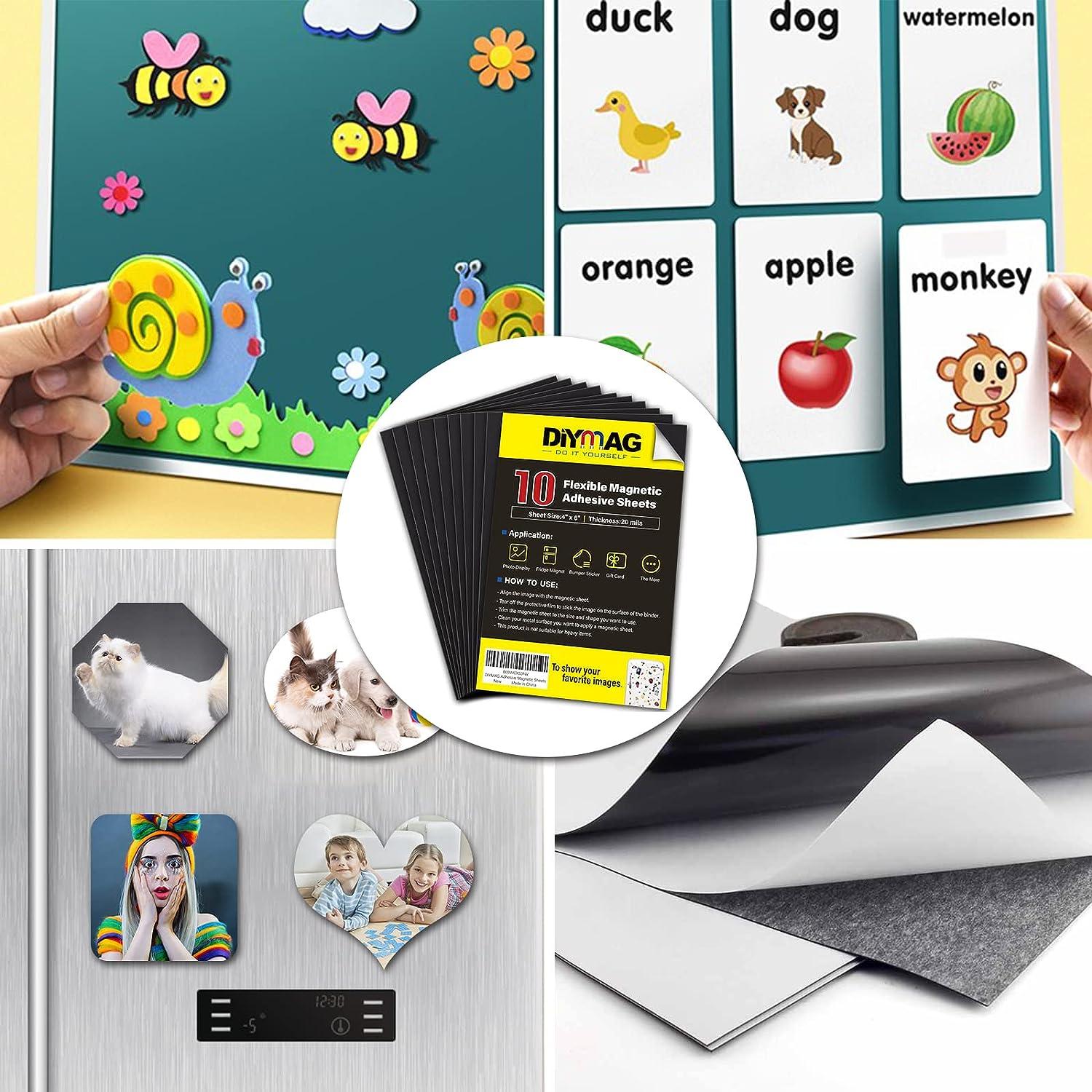 Flexible A4 Magnetic Sheet Sticker, Non-Stick/Self-Adhesive,Thick