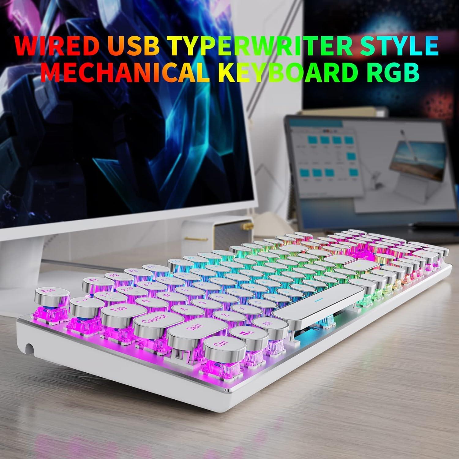 HUO JI E-Yooso Z-88 Mechanical Gaming Keyboard Wired Typewriter