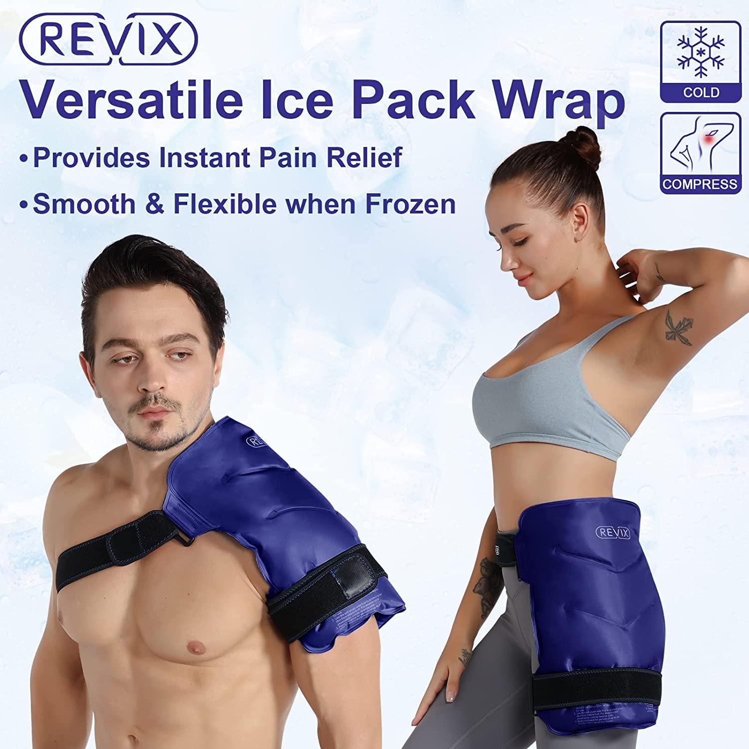REVIX Ice Pack for Hip Replacement, Ice Wraps Flexible Gel Cold Pack for  Bursitis Hip Pain Relief, Cold Compress Therapy for Sciatica, Inflammation  and Swelling Navy
