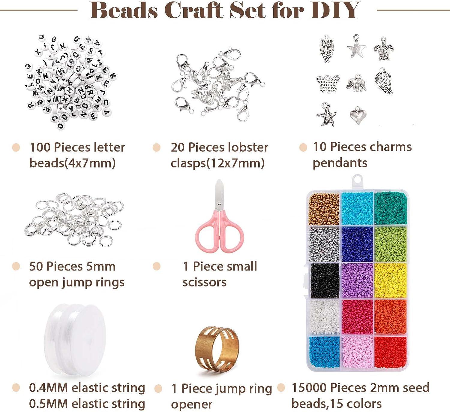 DIY Making Bead Spinner,with 2pcs Exlarge Eye Beading Needles,Wooden Spin Bead Loader for DIY Seed Beads, Waist Beads, Bracelets