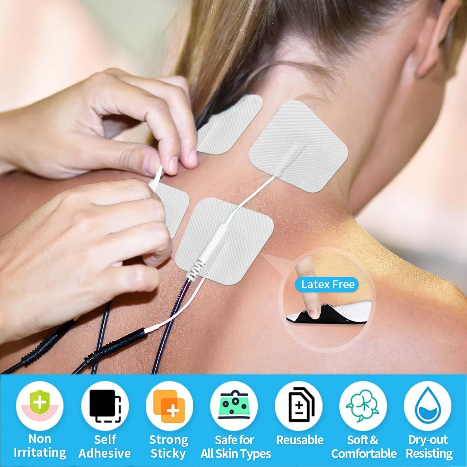  TENS Unit Pads - Premium Quality Snap Replacement Electrodes  for TENS and EMS Electrotherapy - Self Adhesive Reusable Patches up to 30  Times (20 Pads) Combo (S, L, XL) : Industrial & Scientific