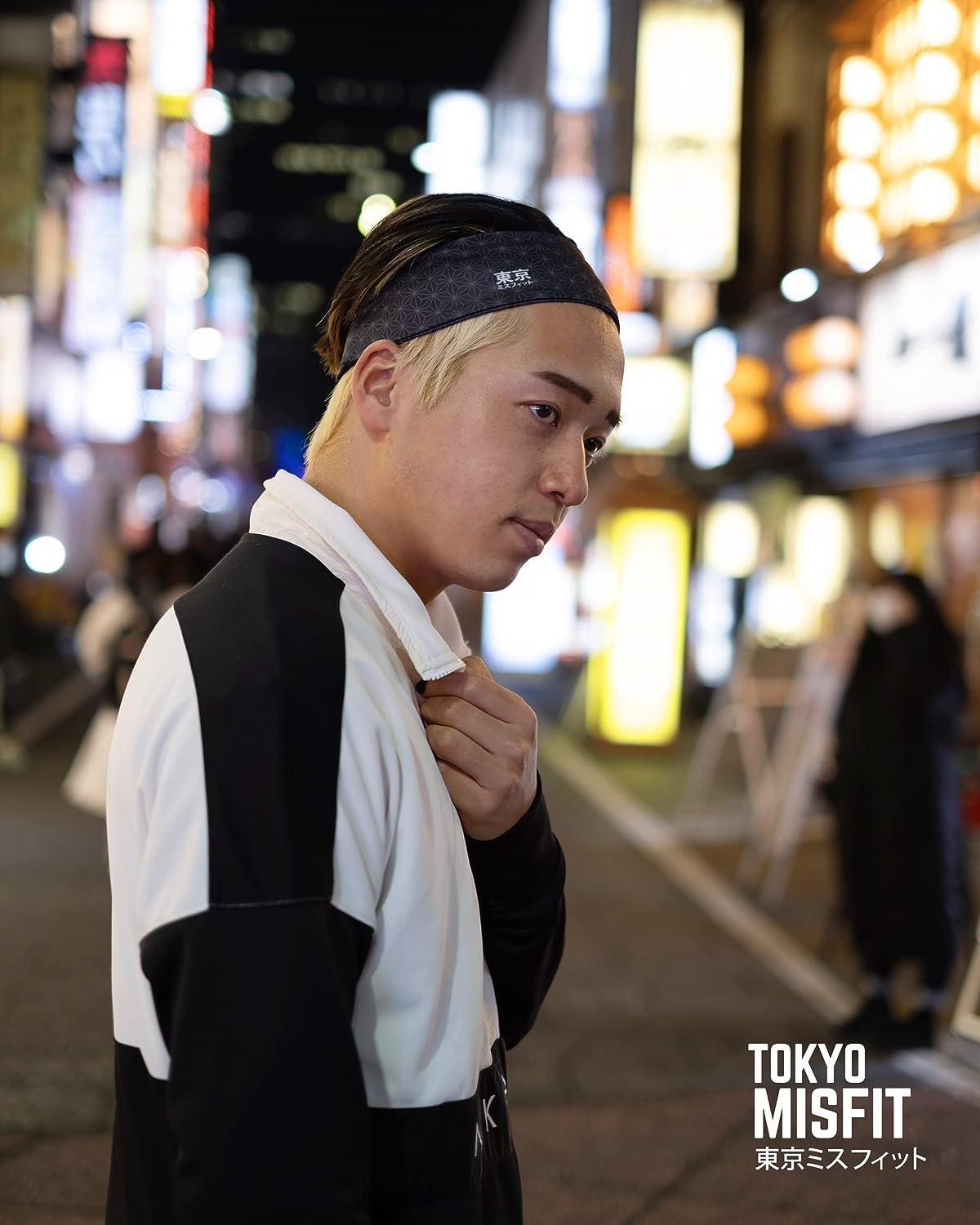Tokyo Misfit – Diademas japonesas para hombres y mujeres banda para el  sudor entrenamiento yoga moda correr deportes baloncesto bandana – Yaxa  Store