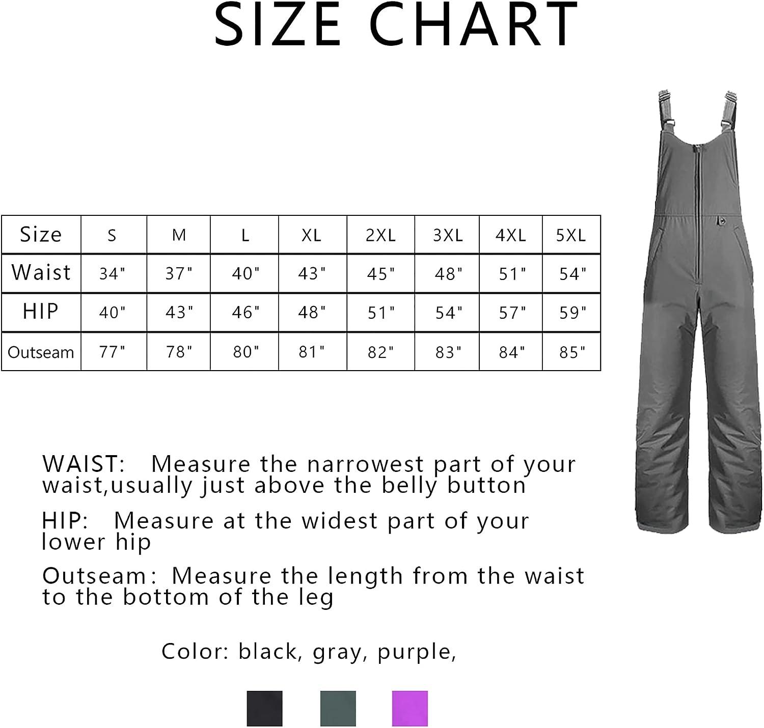 Womens Bib Snow Pants Insulated Snow Bib Overalls