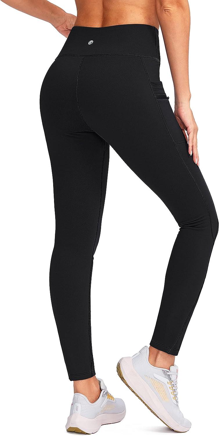 Thermal Leggings for Women Cold Weather High Waist Comfotable Fleece Lined  Pants Soft Tummy Control Joggers Pants