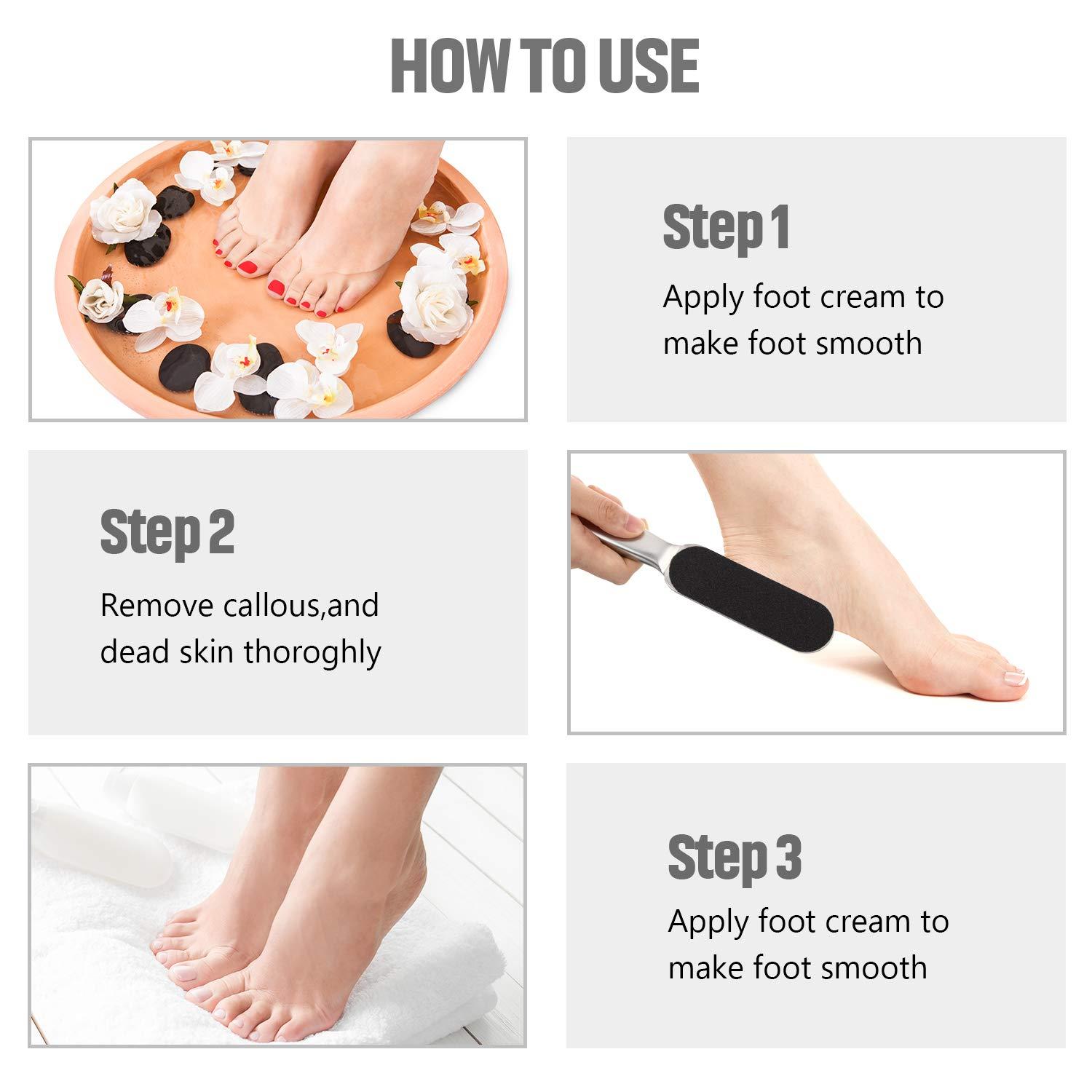 Foot File Foot Scrubber Pedicure - Callus Remover for Feet