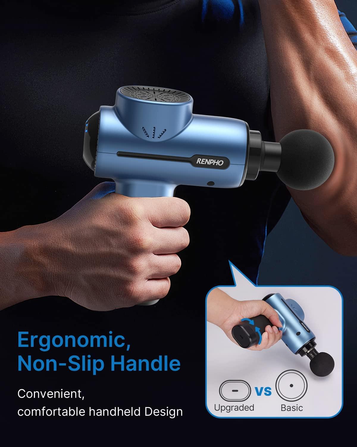 Renpho Active Massage Gun Deep Tissue Muscle 2022 Upgrade Powerful Portable Gun Massage 