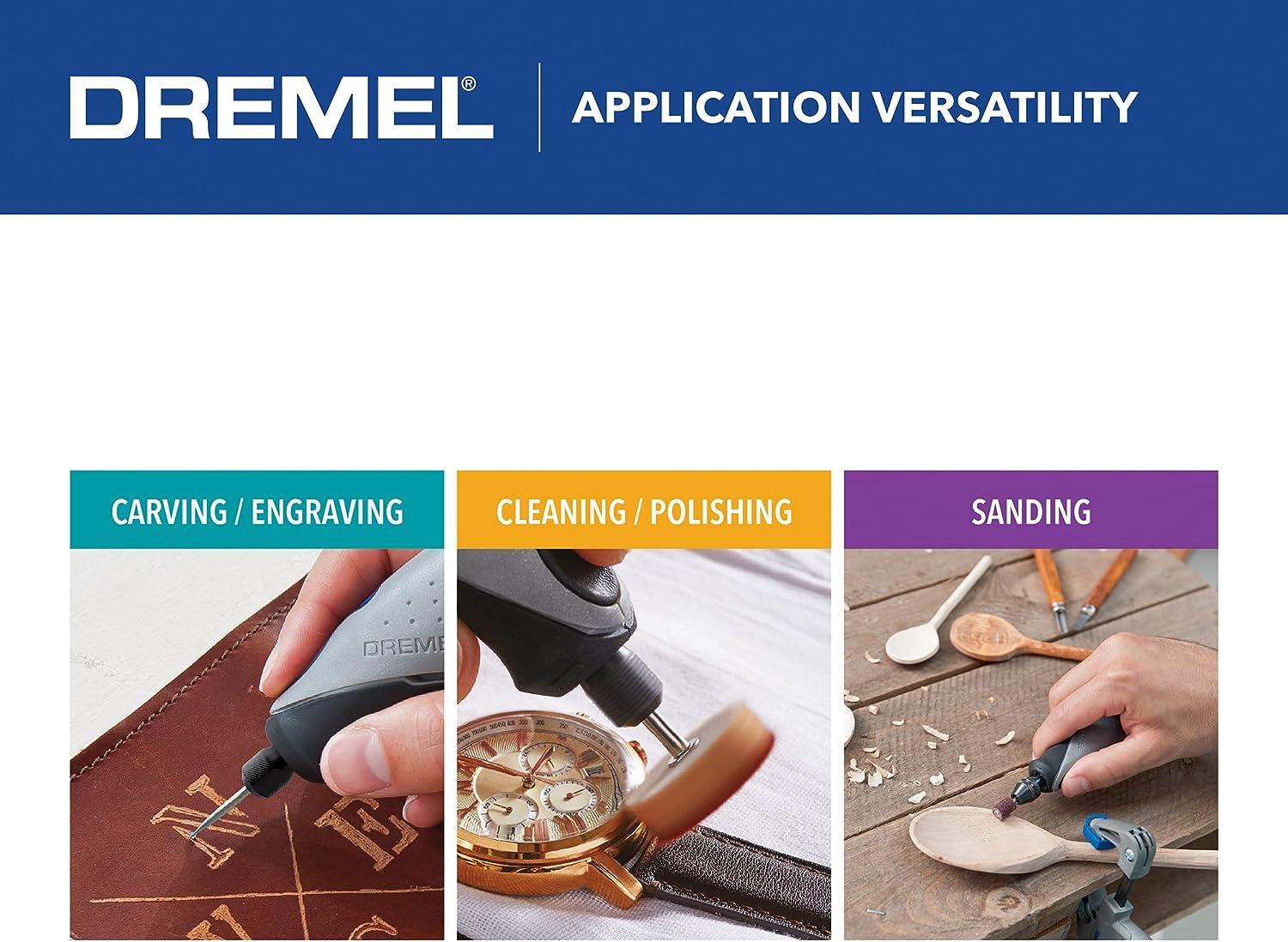 Dremel 2050-15 Stylo+ Versatile Craft Rotary Tool Wood Carving Detail Tool  Perfect for Glass Etching Leather Burnishing Jewelry Making Polishing  Woodworking and More Craft Projects Gray 15-Piece Kit Original Kit
