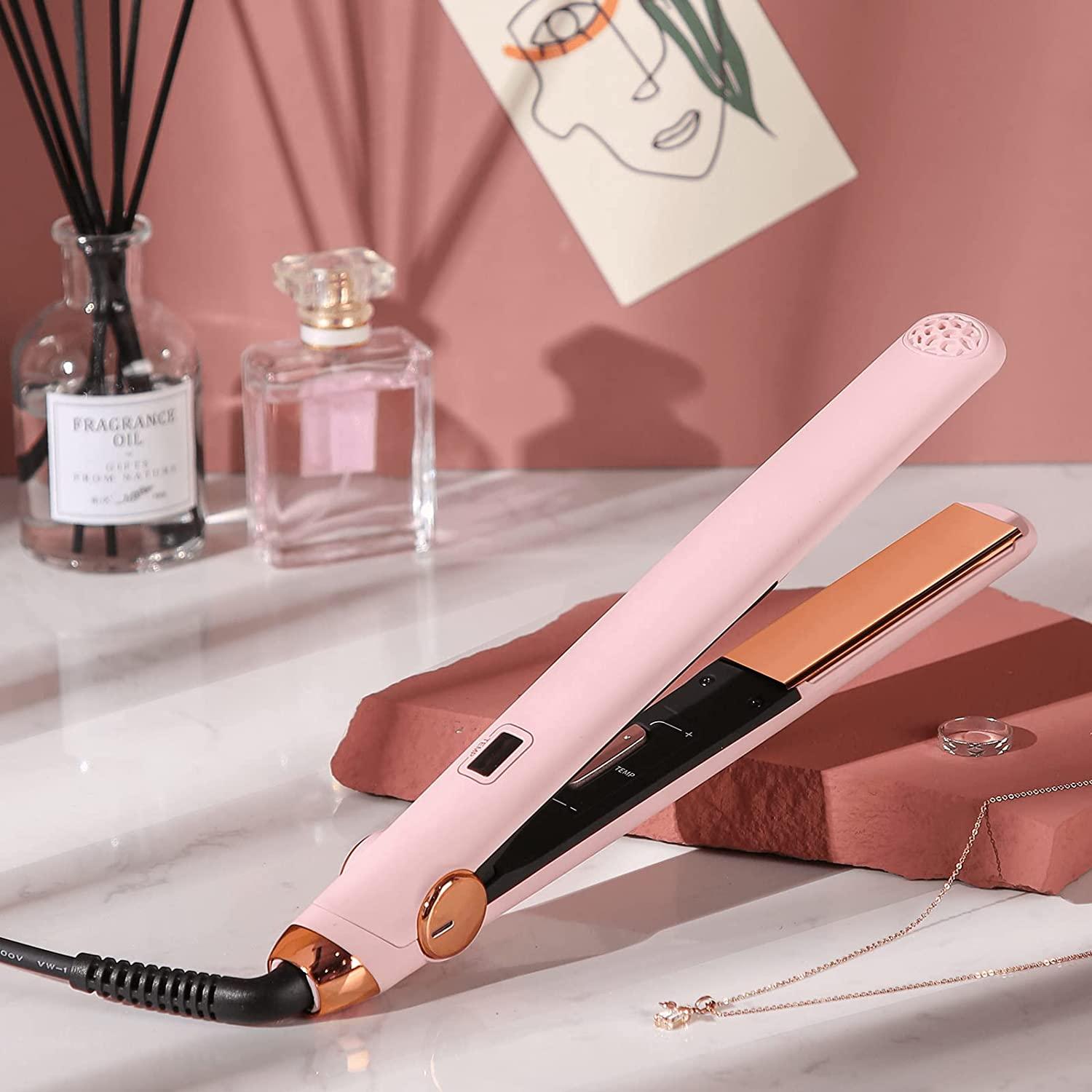 TYMO Flat Iron Hair Straightener and Curler 2 in 1 with 10s Fast