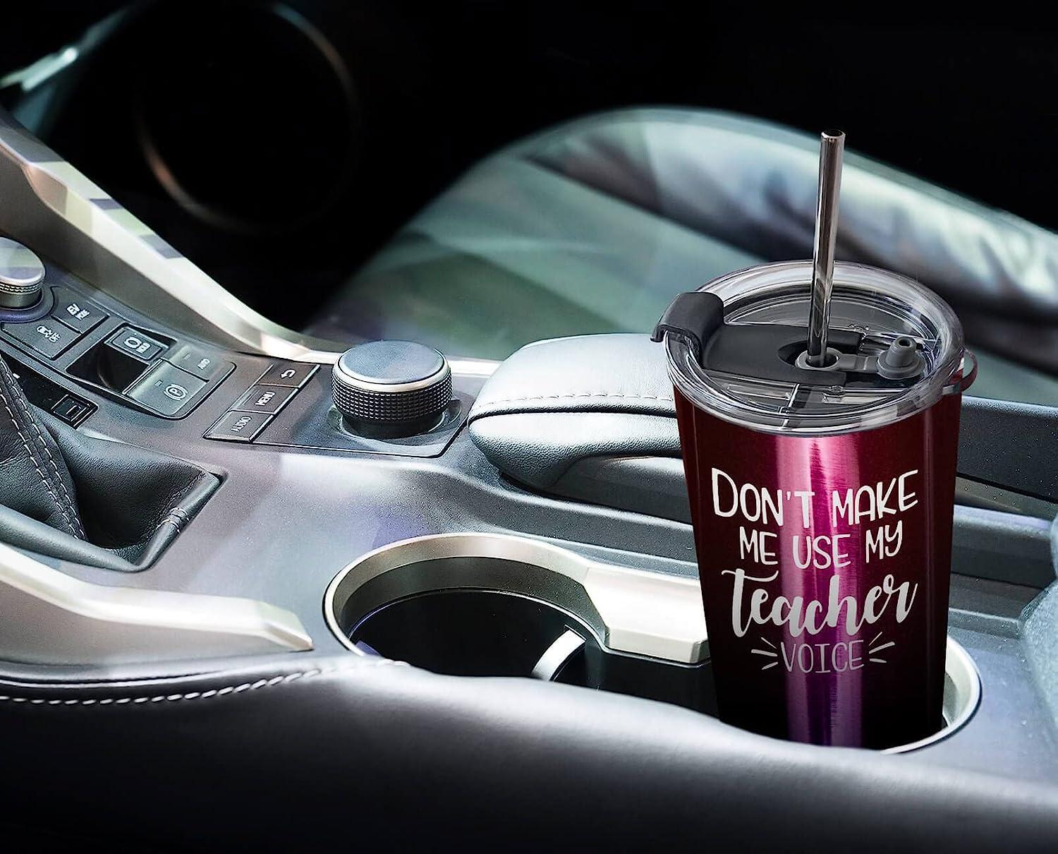 Don't Make Me Use My Teacher Voice Funny Tumbler - Stainless Steel