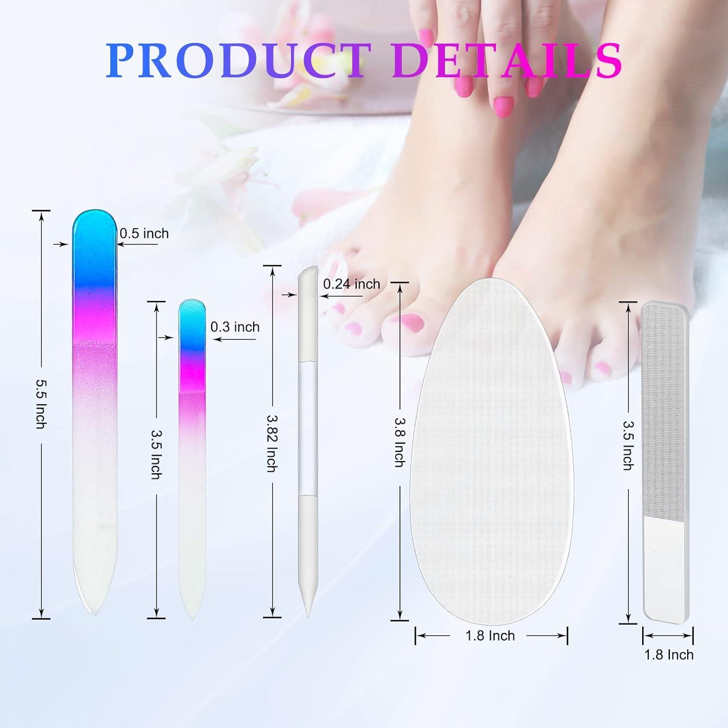 1pc Nano Glass Dual Sided 2-in-1 Foot File, Callus Remover