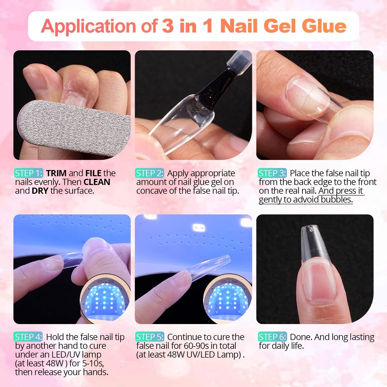 Solid Nail Glue | Solid Nail Glue 15 Ml Nail Glue Extra Strong For False  Nails Gel Glue | Nails Uv Glue For Nails And Rhinestone Decorations  Embossed | Fruugo BH