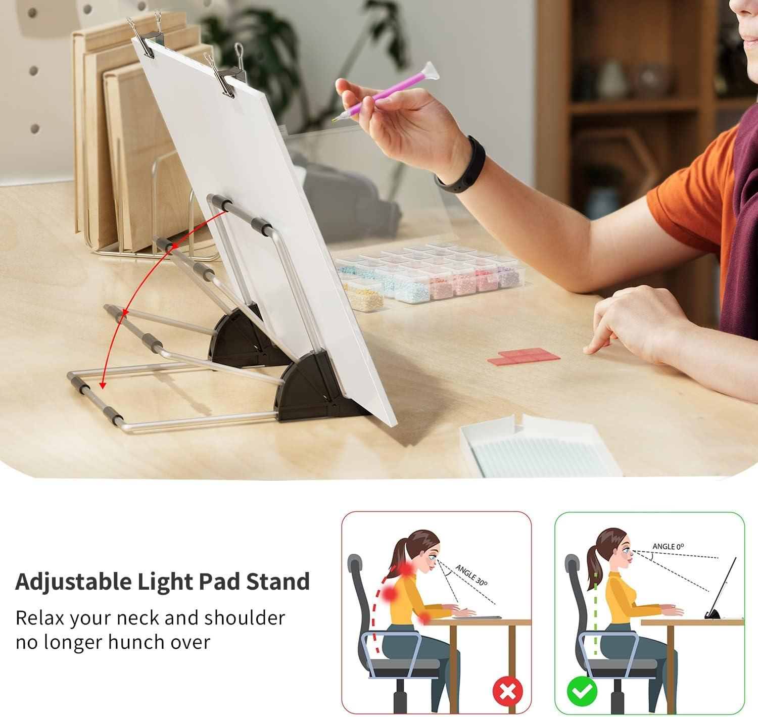 A4 Light Pad 5D Art Supplies Diamond Painting Cross Stitch Tools  Accessories Kit