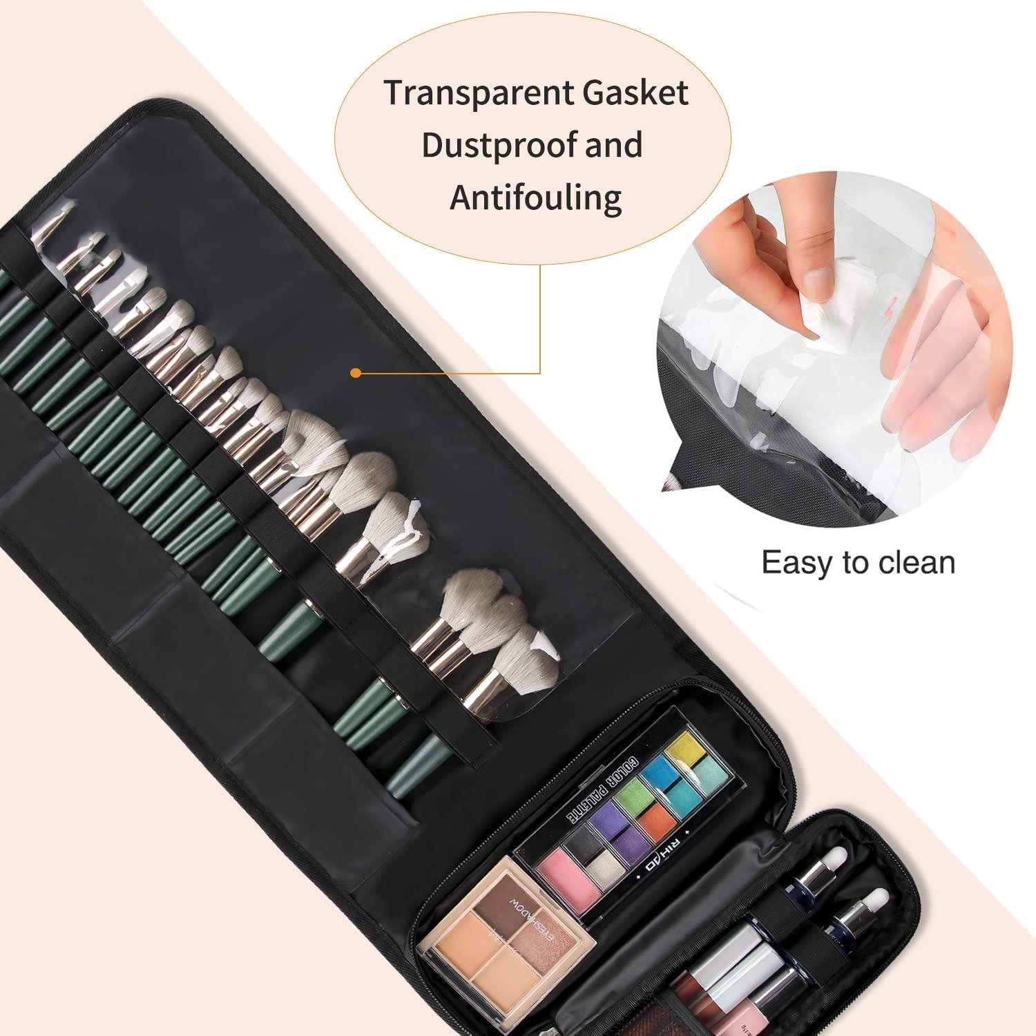 Leather Makeup Brush Roll, Leather Makeup Brush Case, Makeup Bag Brush  Holder, Custom Makeup Brush Holder Travel, Makeup Brush Organizer 