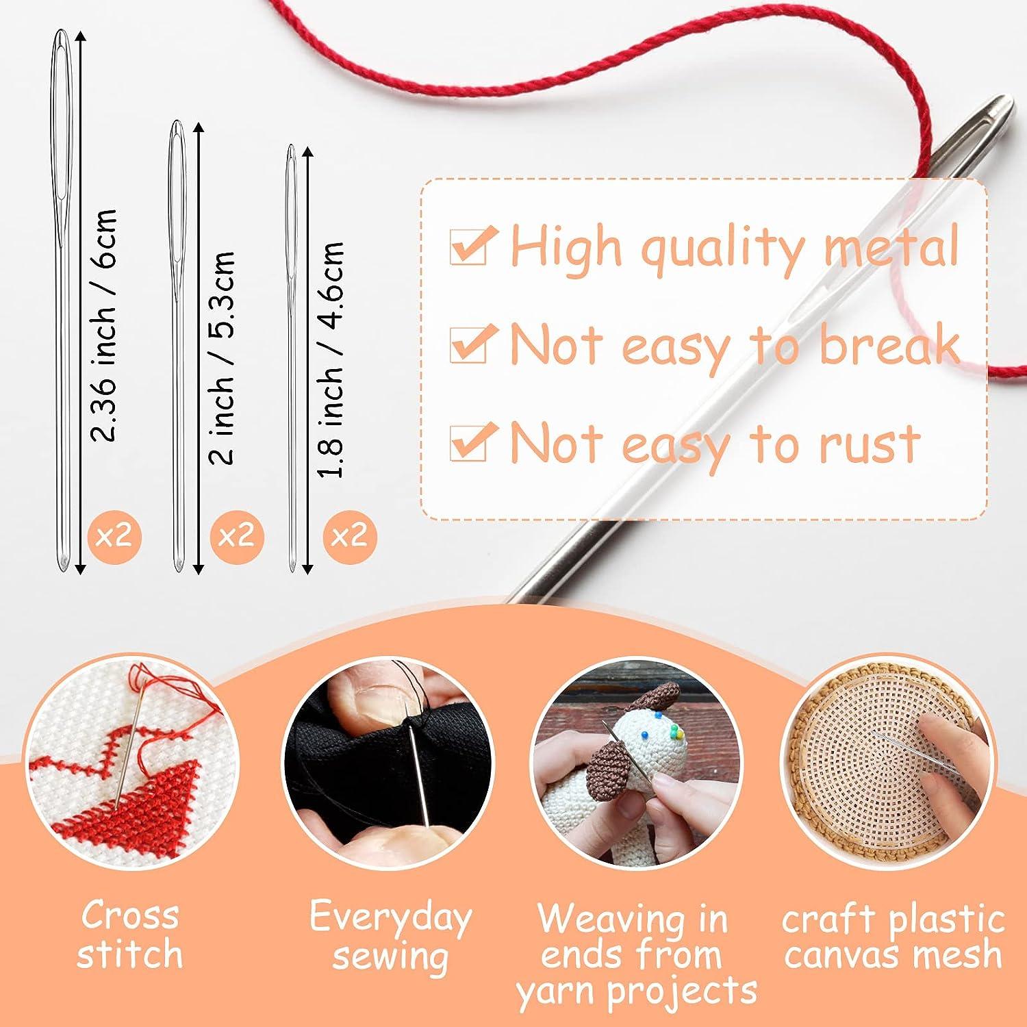 43 PCS Yarn Needle Set, Darning Needles for Crocheting Tapestry Needle  Crochet Sewing Needle, Big Eye Blunt Knitting Needles with Stitch Markers  for
