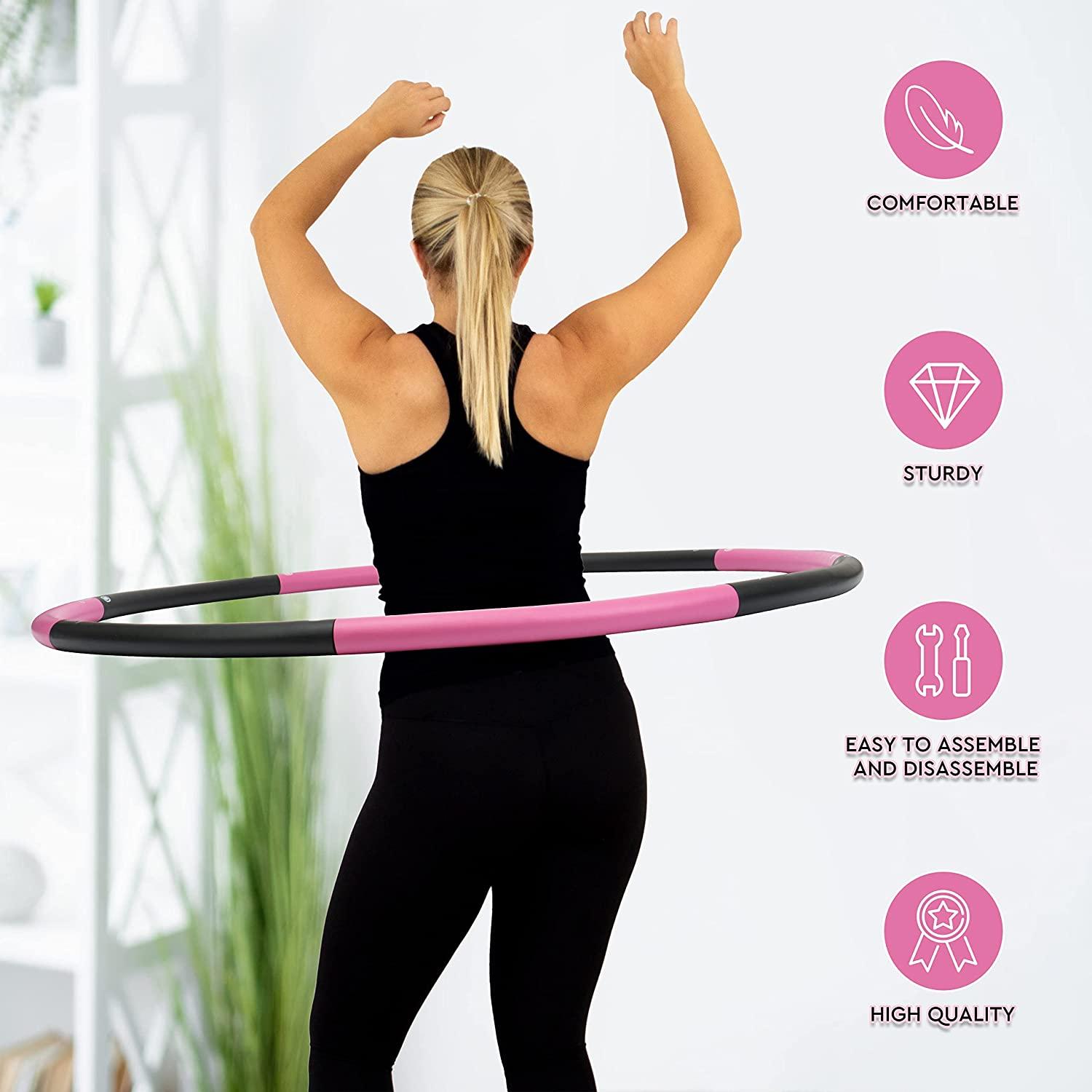 Hula hoops help strengthen your abdomen, back and waist
