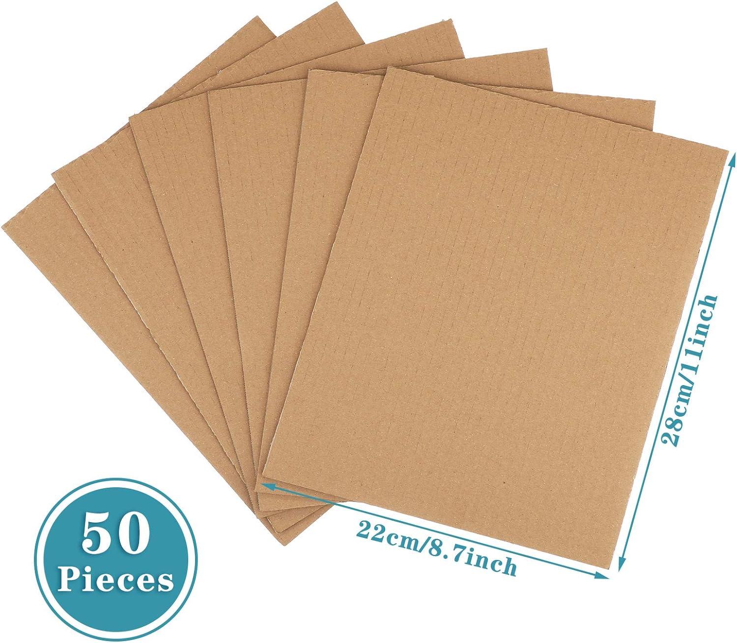  50 Pack Corrugated Cardboard Sheets Flat Cardboard Sheets  Cardboard Inserts Flat Cardboard Squares Separators for Art Projects DIY  Crafts Supplies (White, 8 x 10 Inch) : Arts, Crafts & Sewing