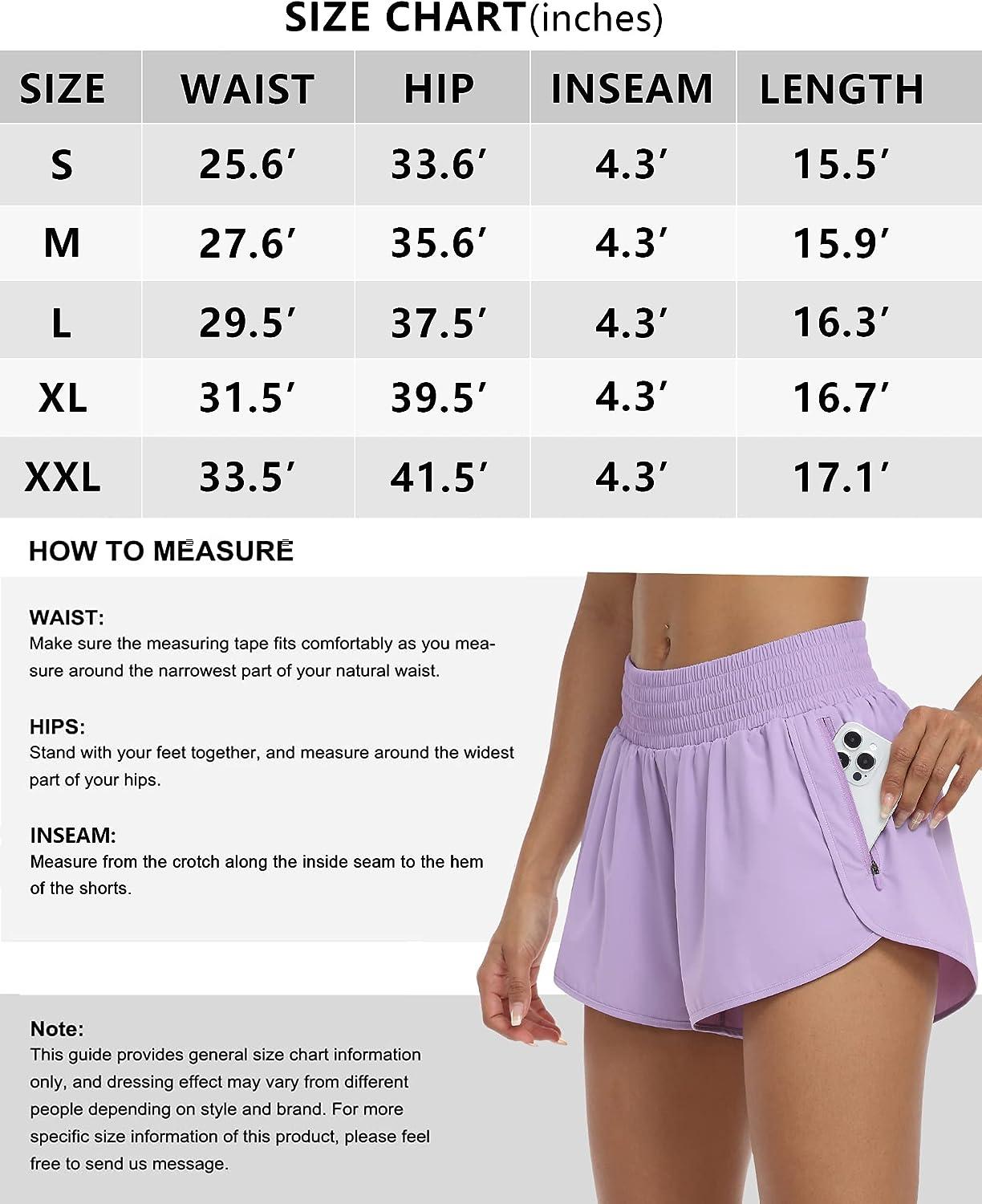 YEZII Athletic Shorts for Women with Pockets High Waist Running