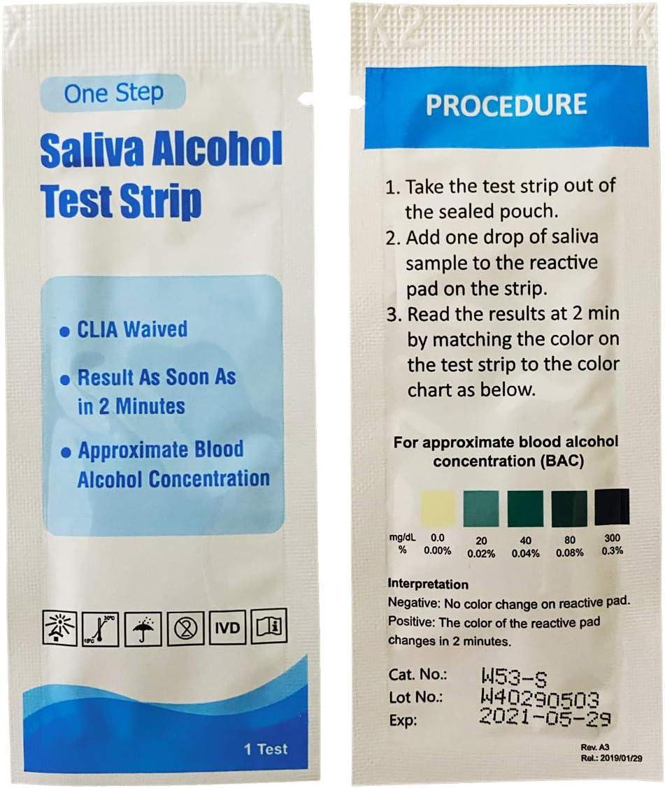 0.02% Disposable Breath Alcohol Test Alcohol Tests
