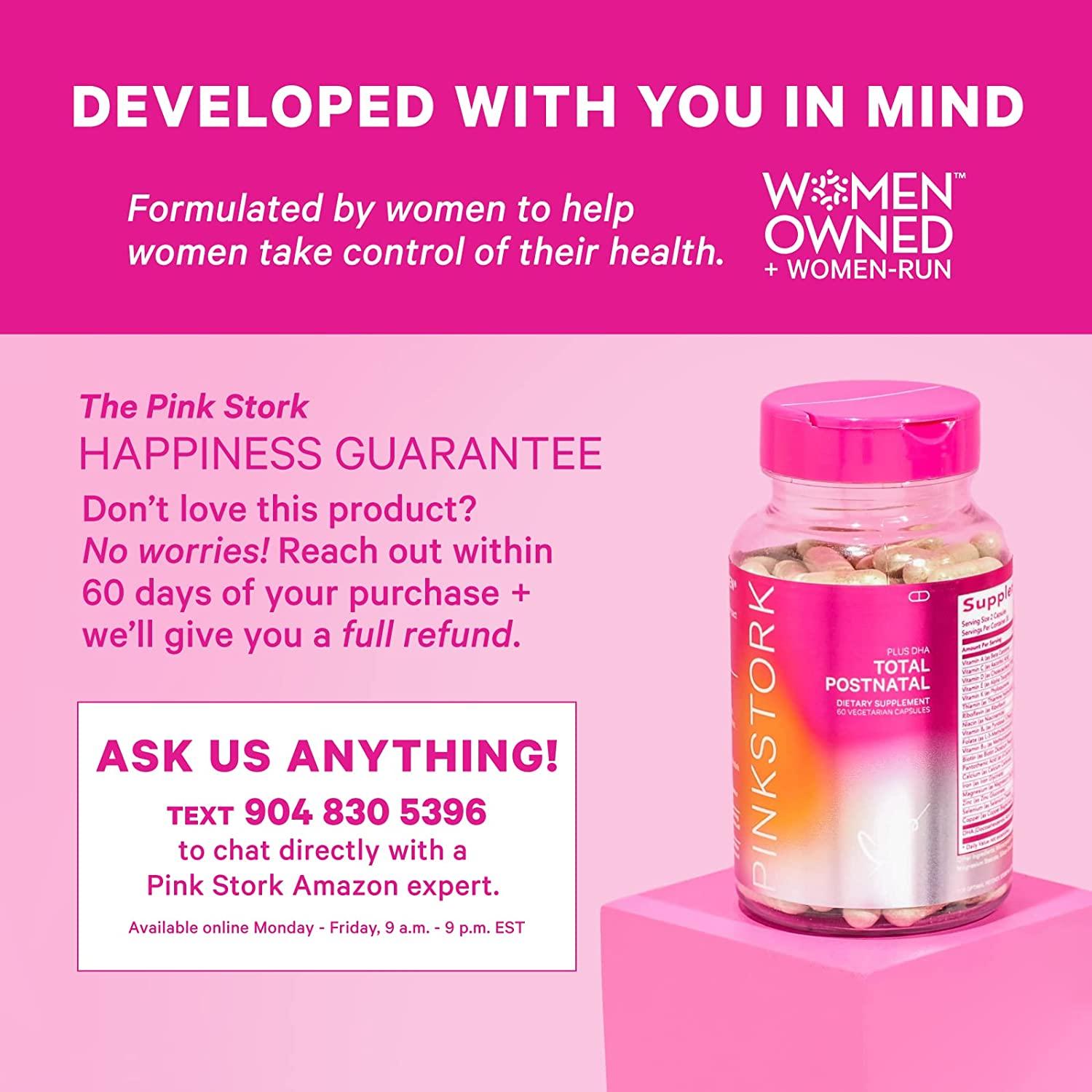 Prenatal Vitamins with DHA  Total Prenatal + DHA - Pink Stork