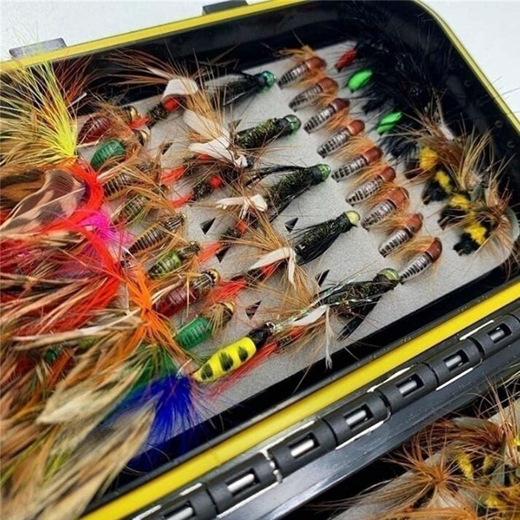 Fly Fishing Flies Kit, 40-56Pcs Handmade Fly Fishing Gear With Dry/Wet  Flies, Streamers, Fly Assortment Trout Bass Flies Set