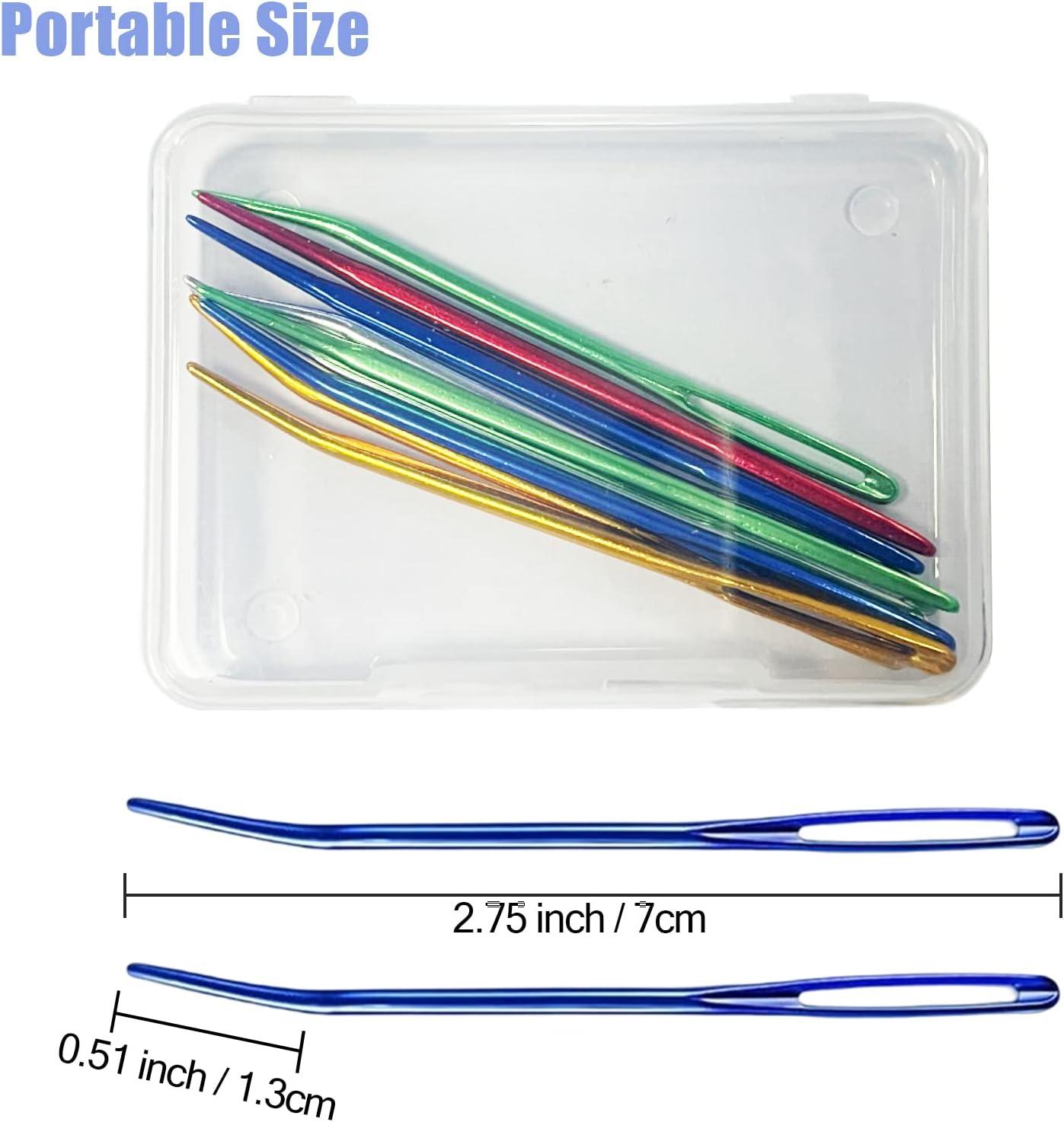 Yarn Needles Tapestry Needle for Crochet - 10 PCS Large Eye Darning Needle  for Sewing Blunt and Curved Tapestry Needle for Knitting Weaving Stitch  Supplies with Plastic Storage Case - YAWALL