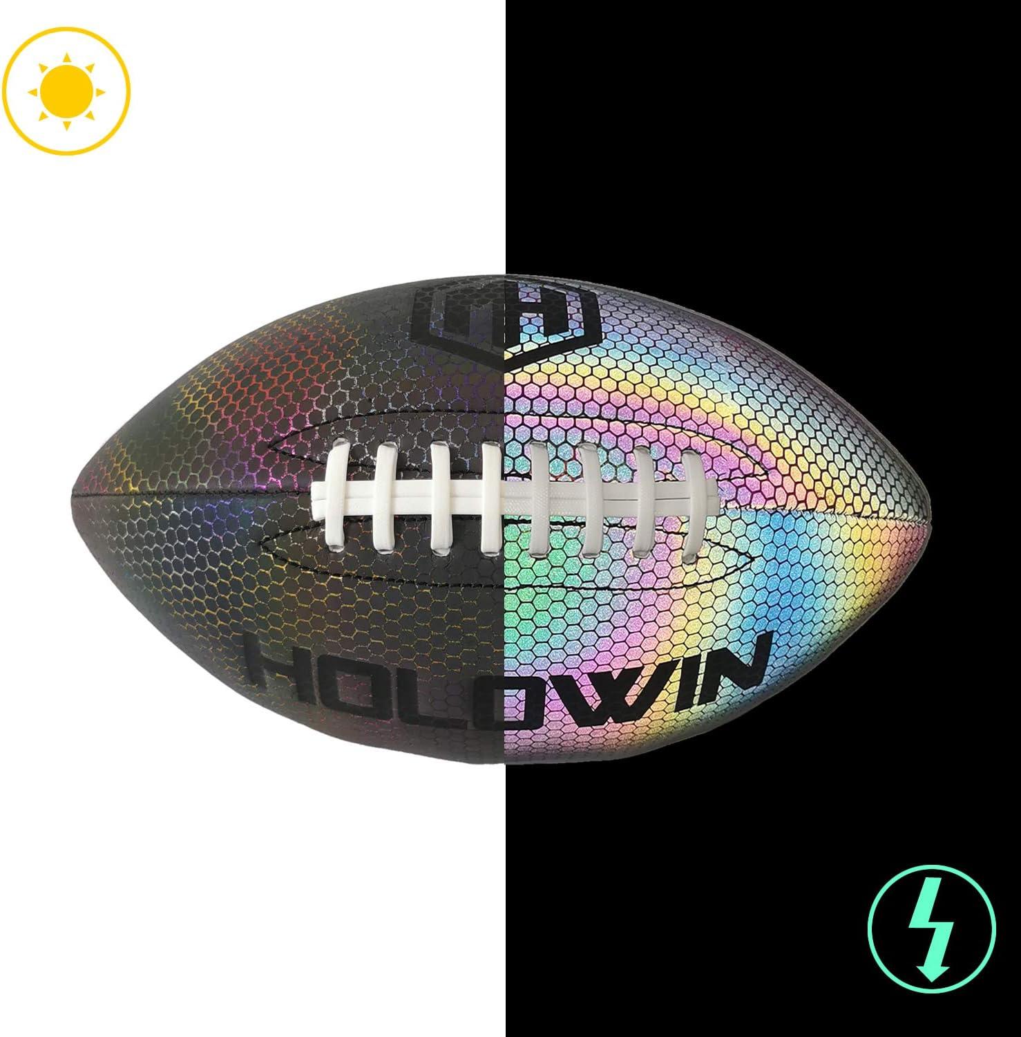 Holographic Luminous Soccer Ball for Night Games Training Glowing in Dark  Light