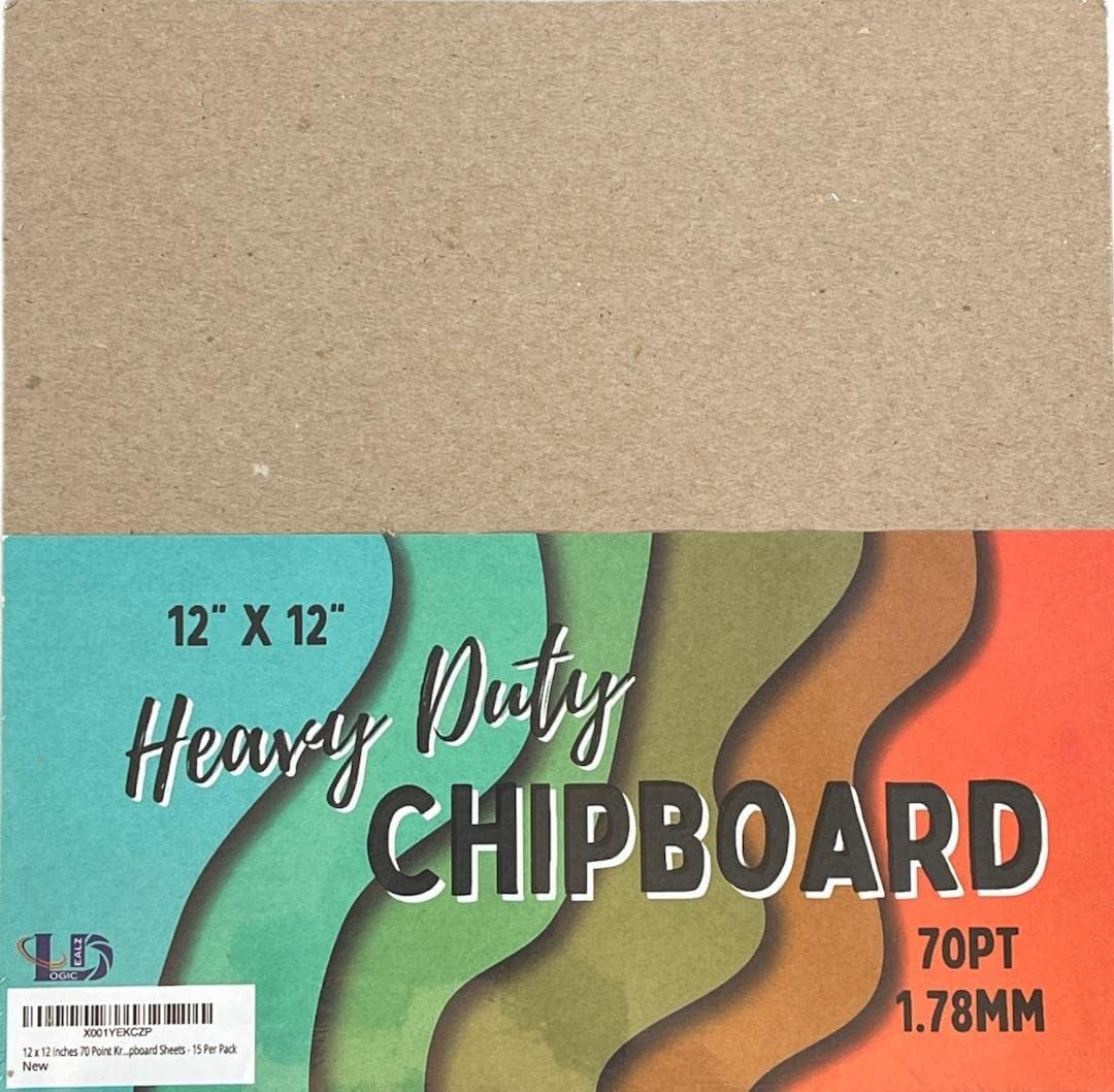 Kraft 12x12 Chipboard Sheets Pack