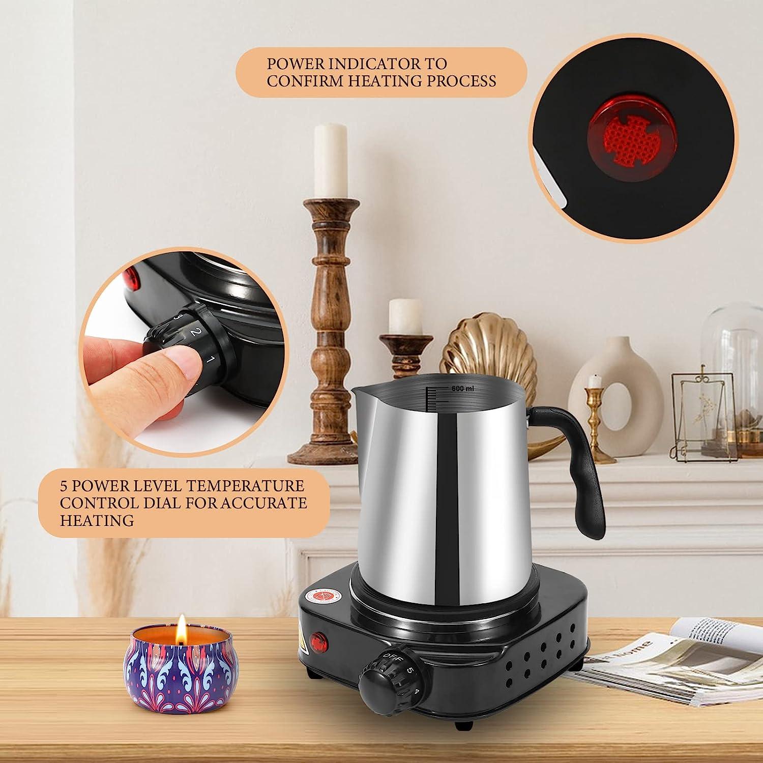 Candle Making Kit With Electronic Hot Plate, Soy Christmas Candle