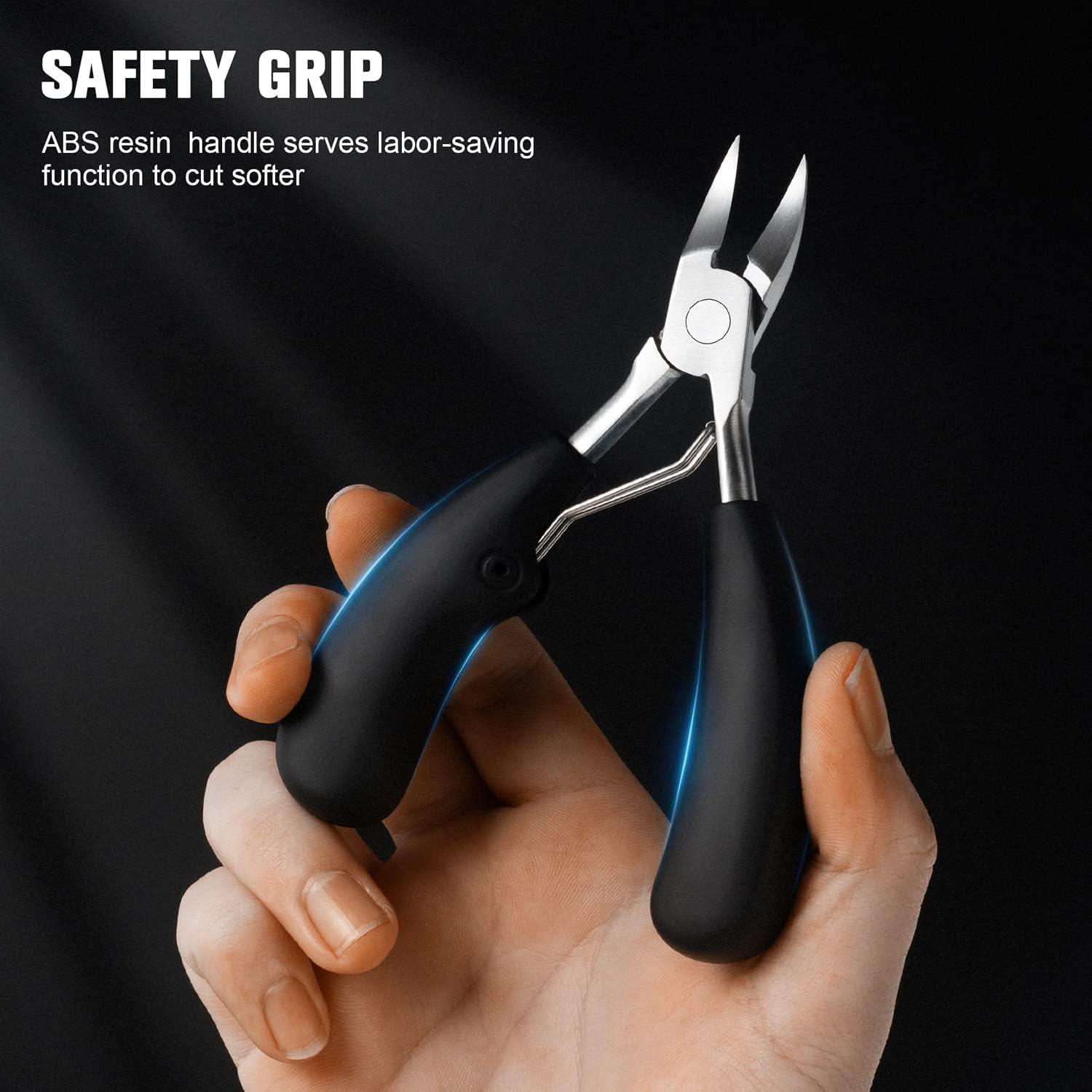 Professional Nail Clipper Thick Stainless Steel Nail Cutter Toenail  Fingernail Manicure Trimmer Toenail Clippers for Thick