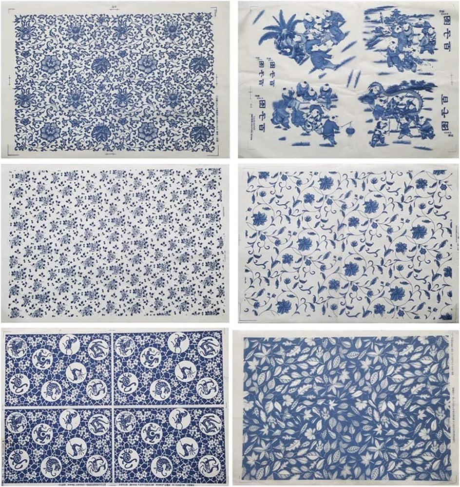 VICASKY 4 Sheets Ceramic Decals Pottery Ceramics Clay Transfer Paper  Underglaze Flower Paper Porcelain Decal Paper Underglaze Transfers for  Pottery Overglaze Enamel Decal Waterslide Decal by VICASKY - Shop Online  for Arts