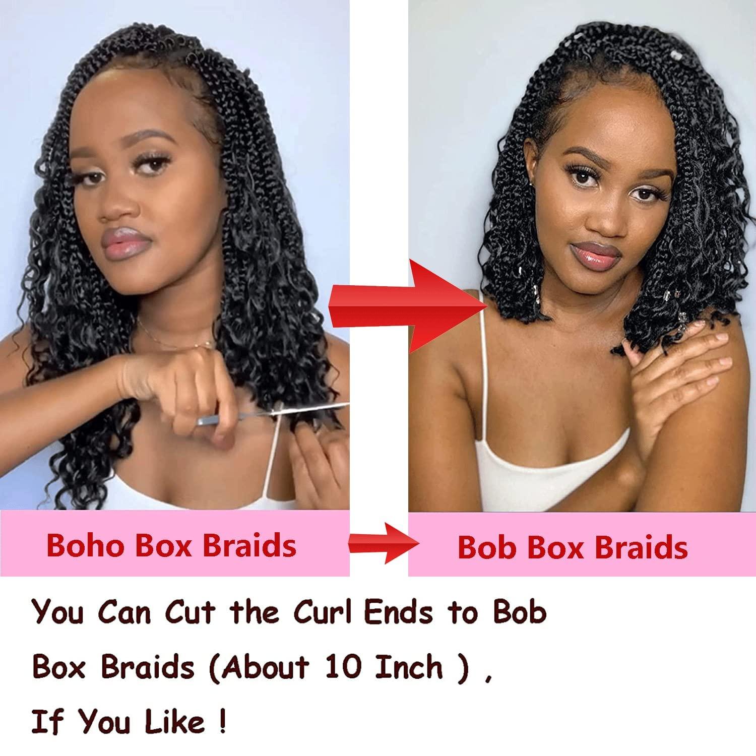 Curly Box Braids 